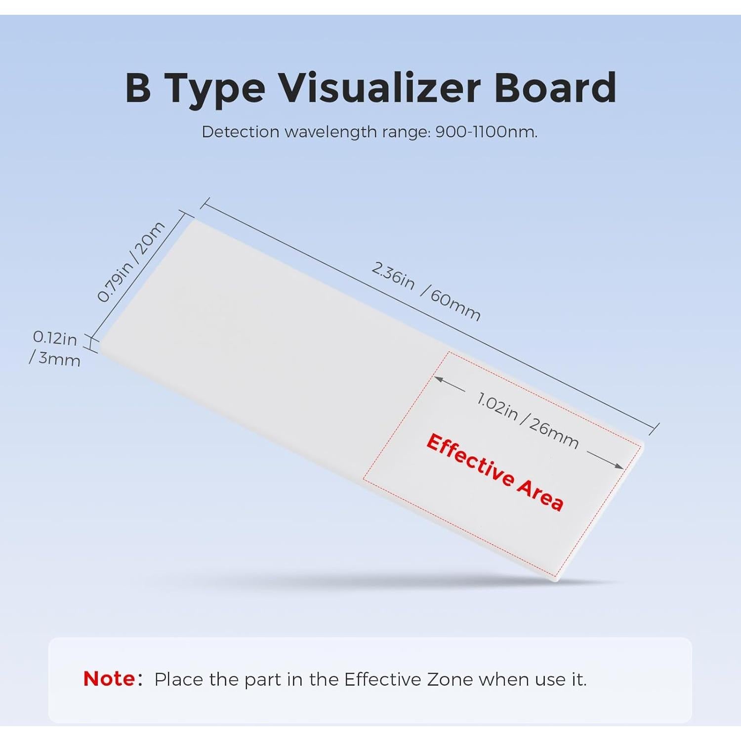 Placa Cerámica Cloudray Tipo A 50x15mm para Detección IR