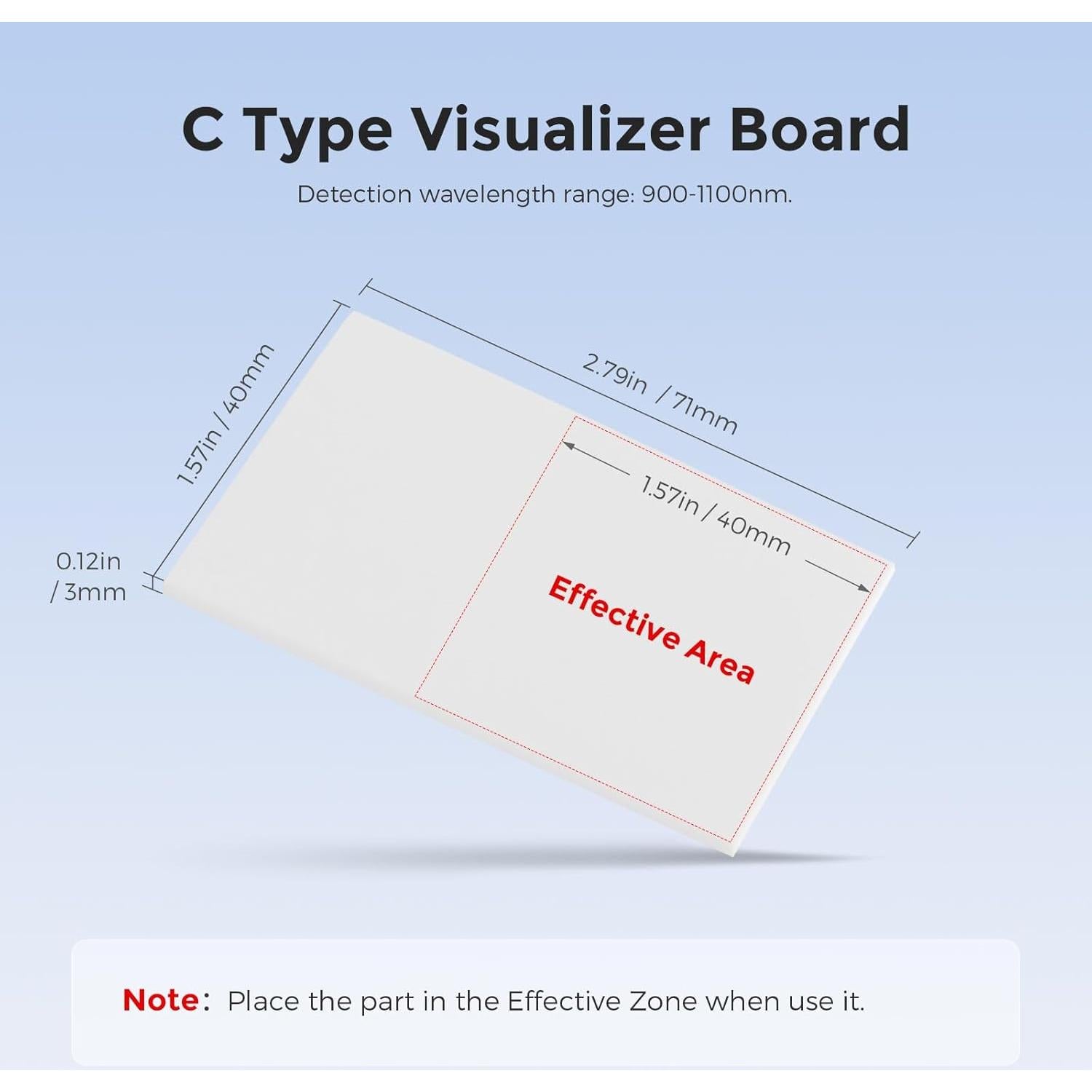 Placa Cerámica Cloudray Tipo A 50x15mm para Detección IR