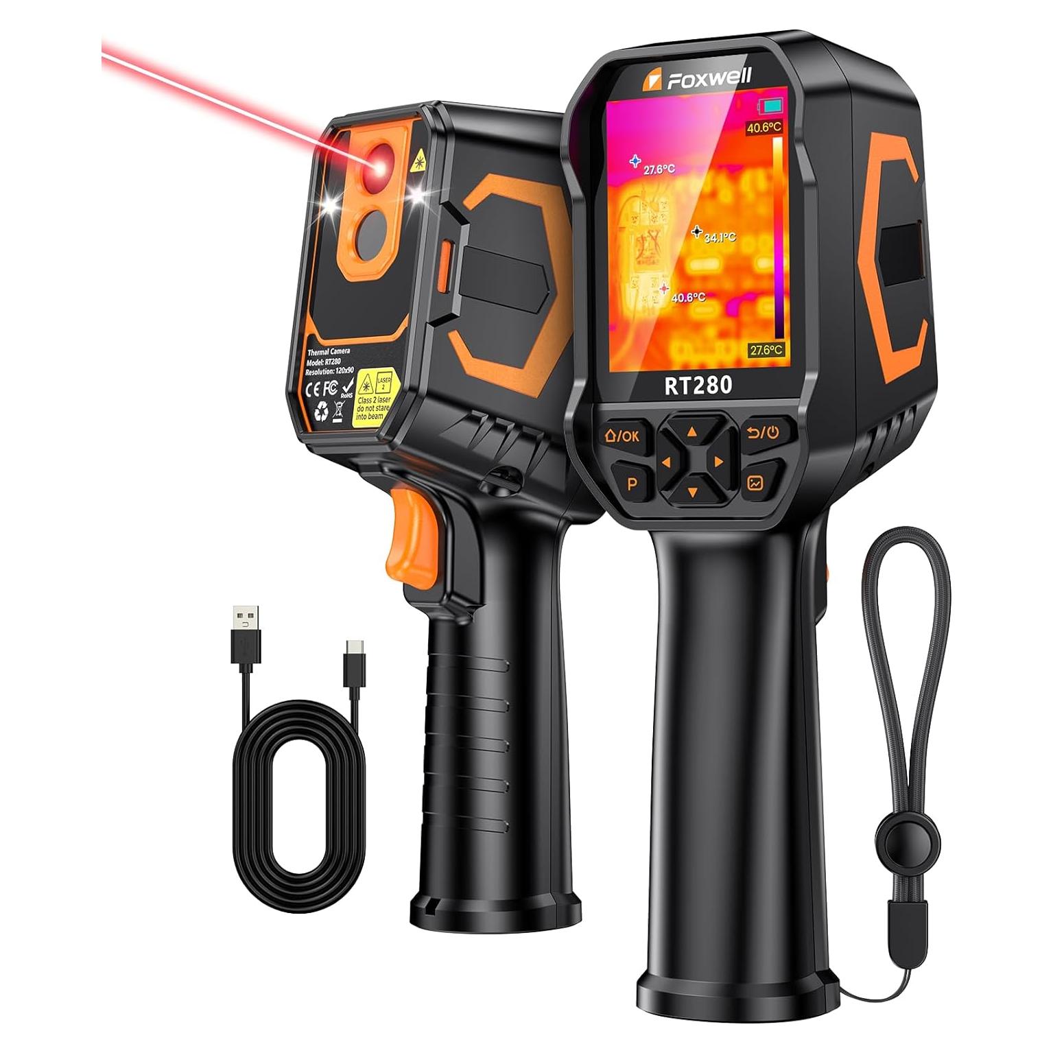 Cámara Termográfica FOXWELL RT280, LCD 2.8" 320x240, 32GB