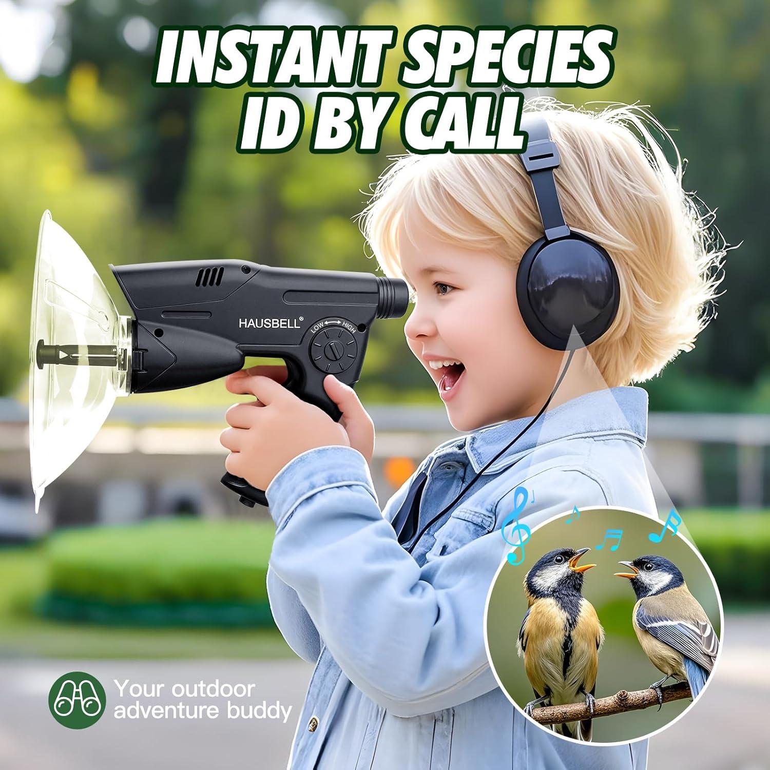 Dispositivo de Escucha Parabólico HAUSBELL 8X para Niños