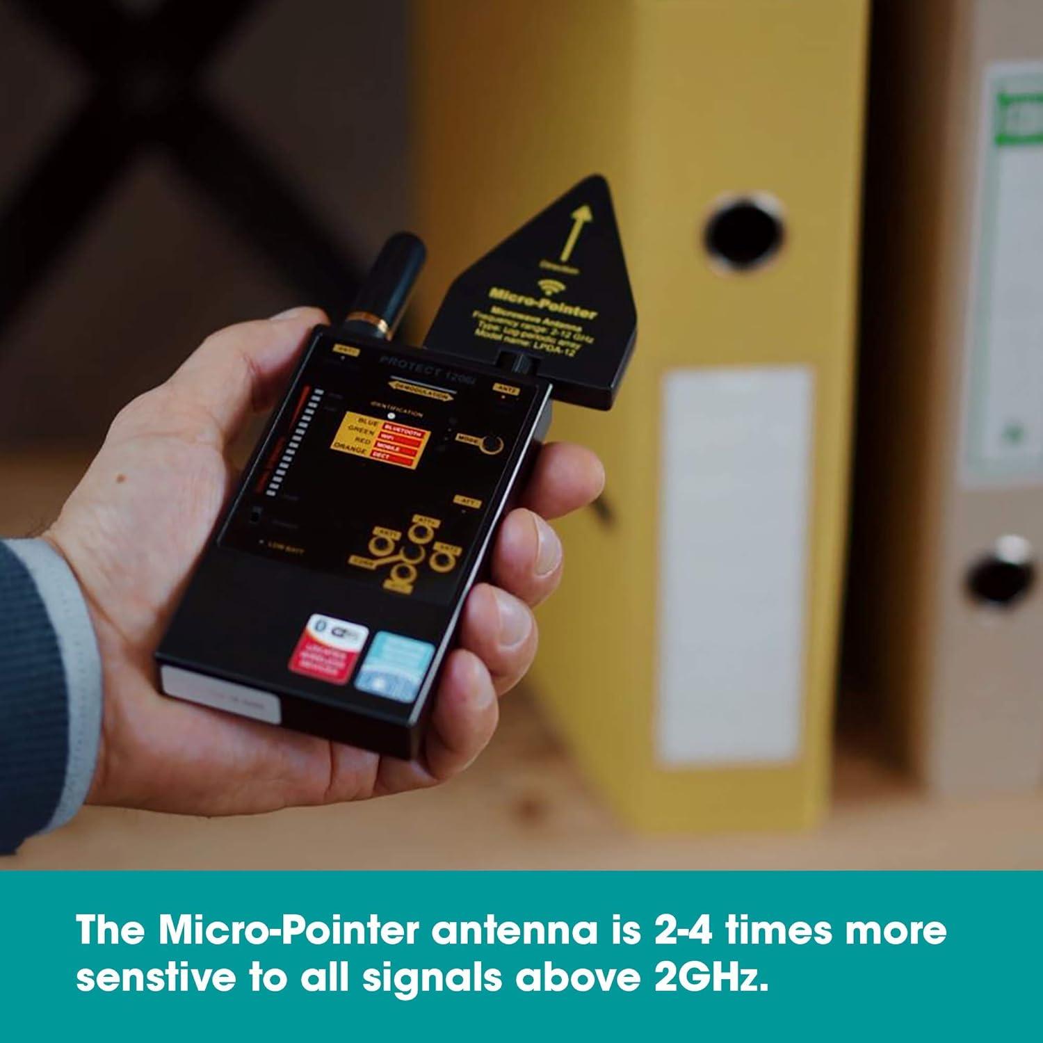 Detector de Frecuencia Digital DiscoverIt DD1206 Profesional RF Bluetooth WiFi