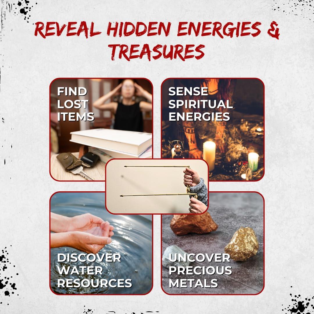 Juego de Varillas de Radiestesia de Cobre US Ghost Adventures 35.56 cm