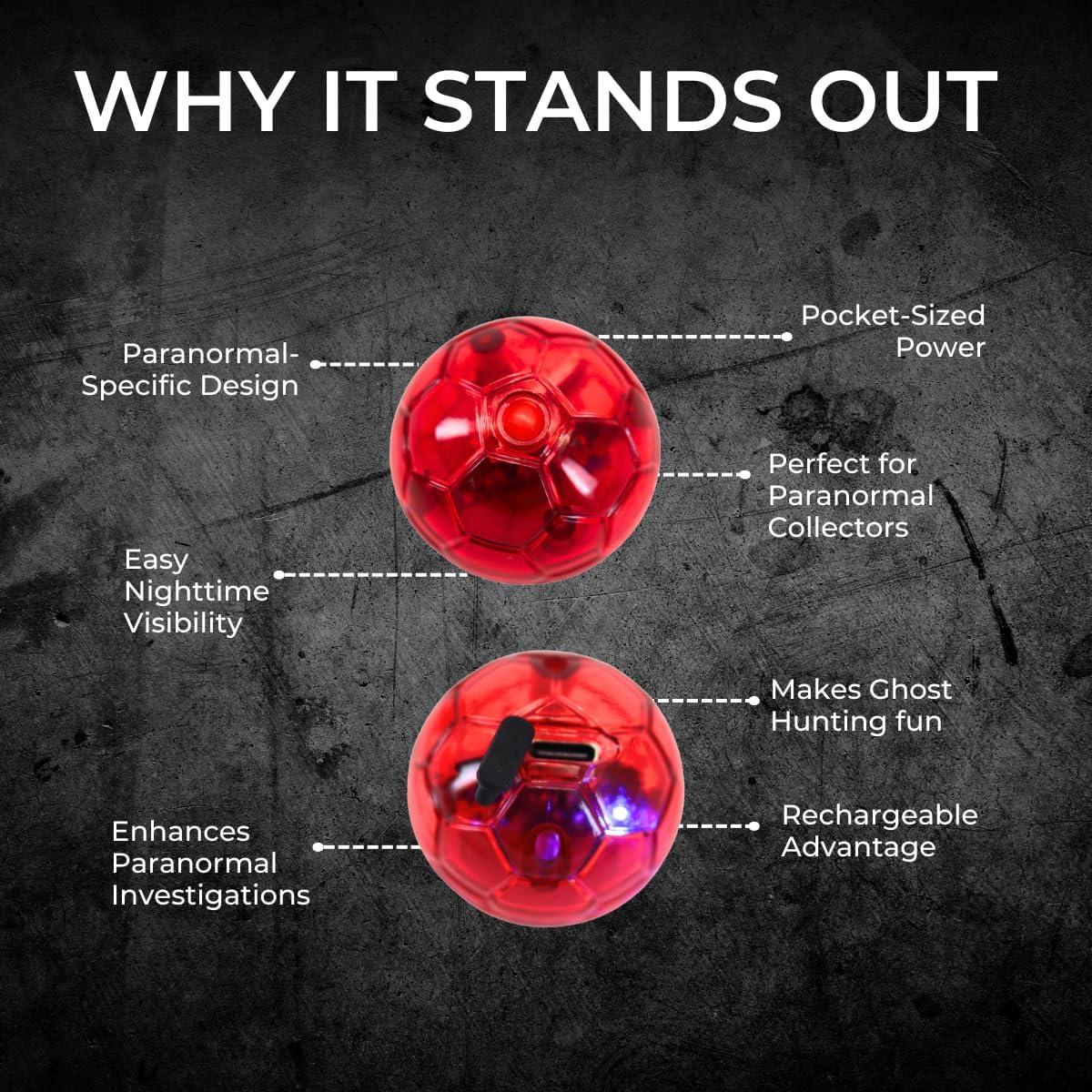 Bola de Detección LED Recargable USB-C Ghost Daddy DMK2