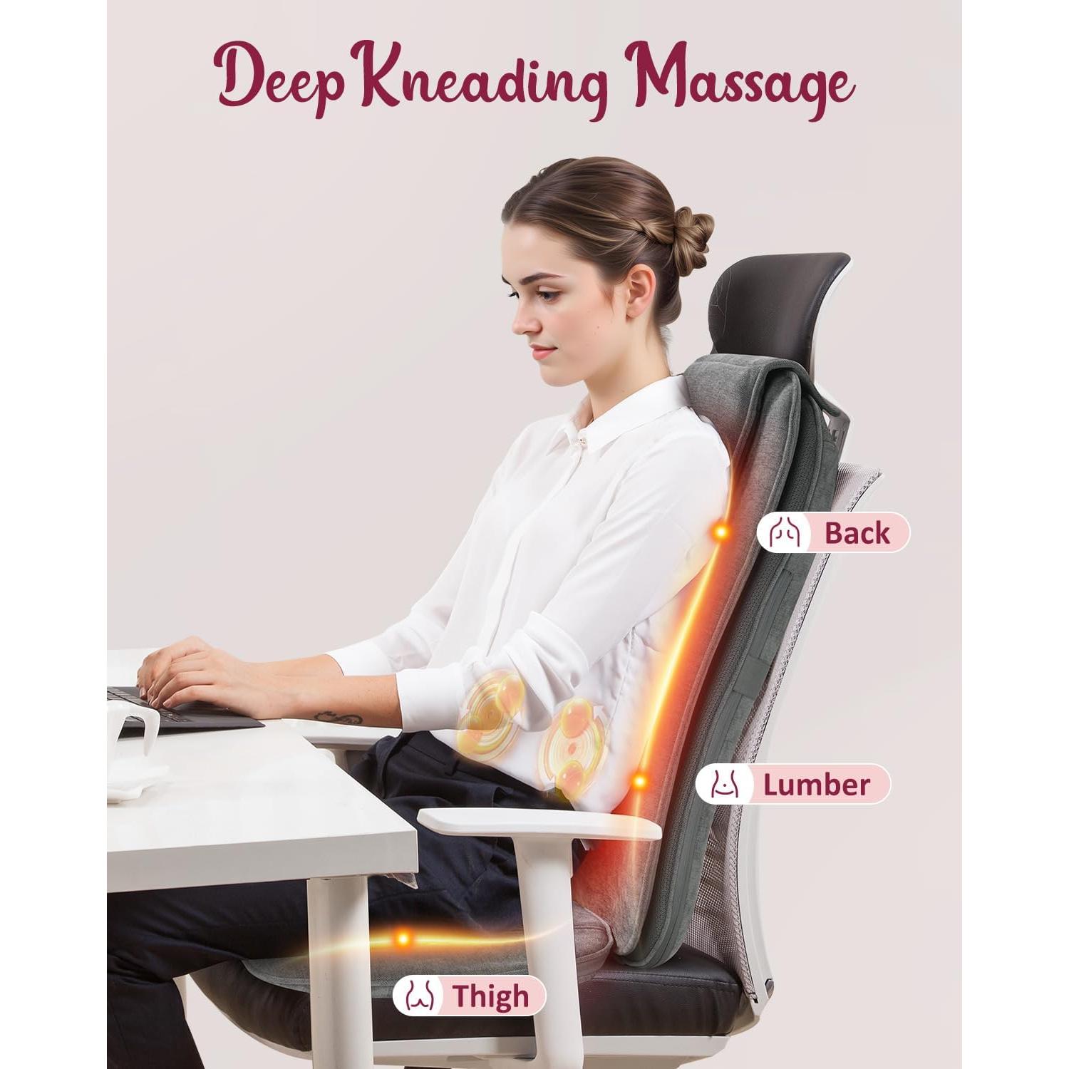 Masajeador de Espalda Shiatsu THERAZZAGGE TZ-2208 con Calor