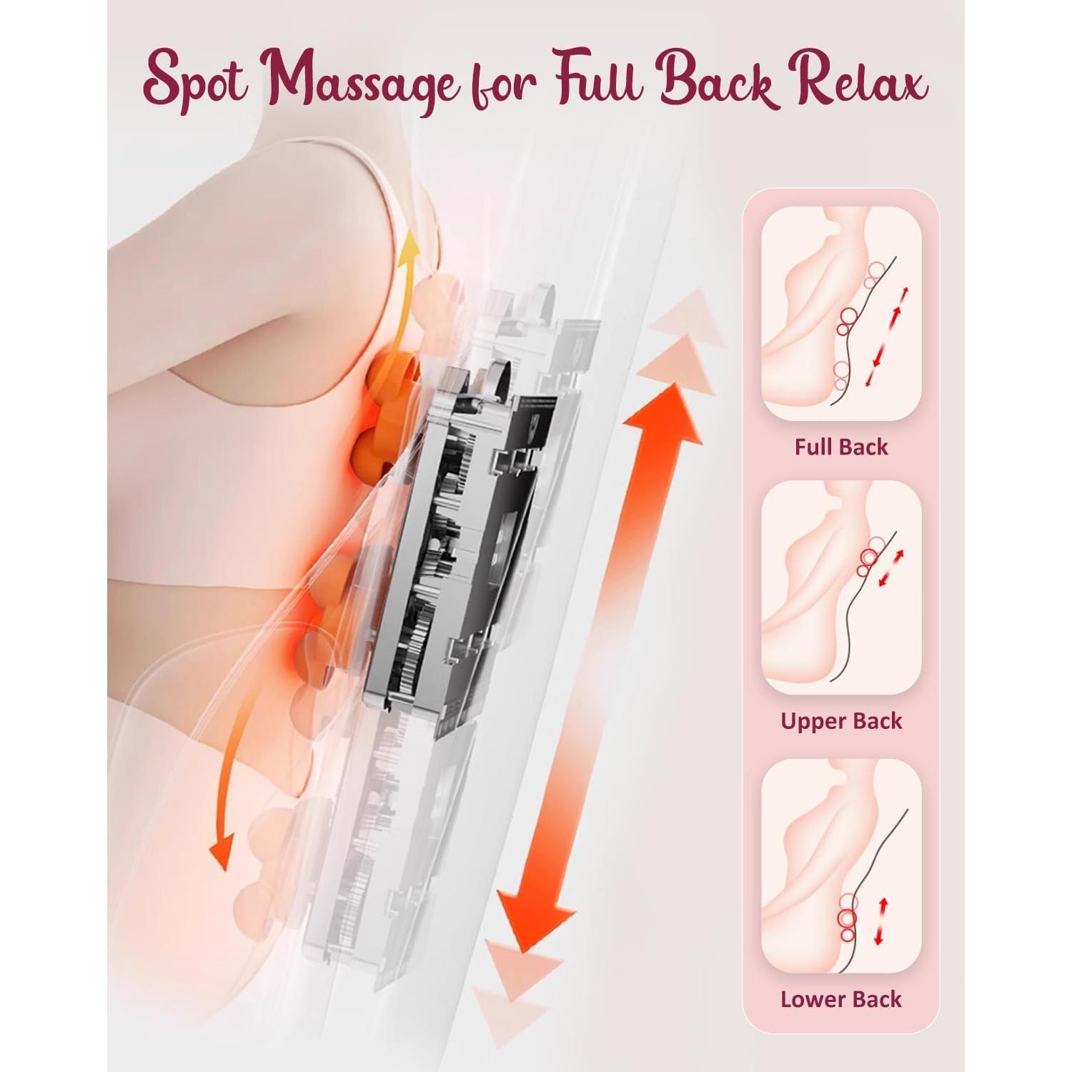 Masajeador de Espalda Shiatsu THERAZZAGGE TZ-2208 con Calor