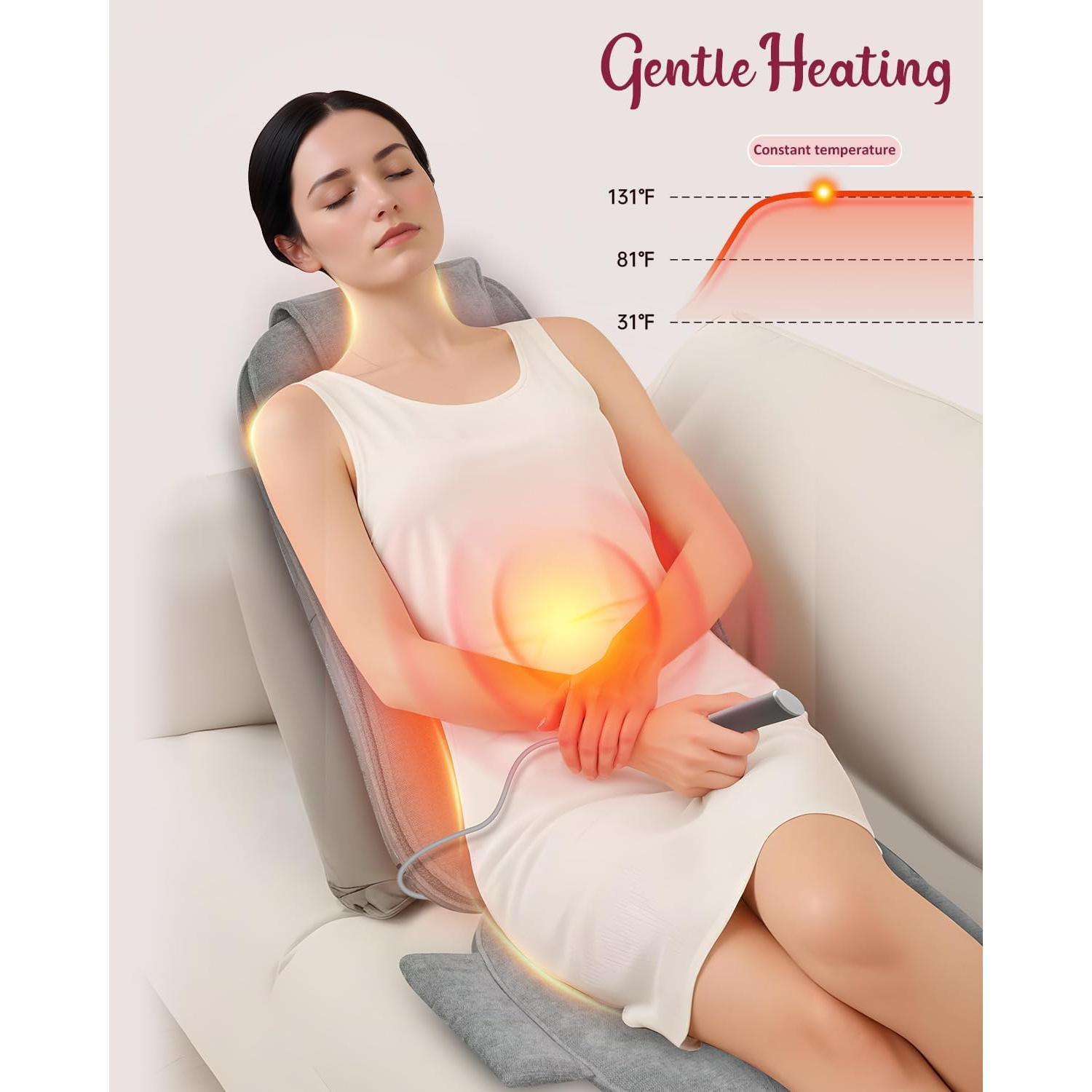 Masajeador de Espalda Shiatsu THERAZZAGGE TZ-2208 con Calor