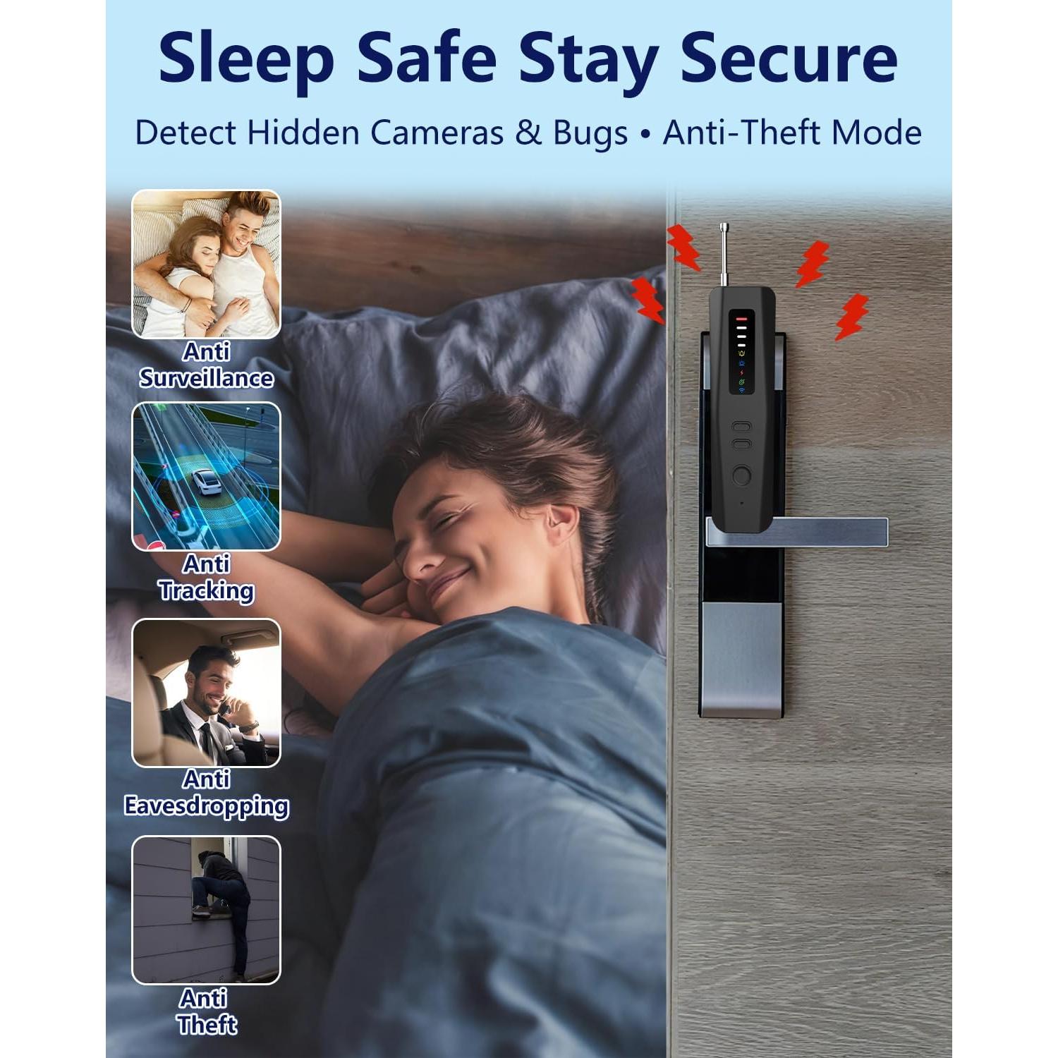 Detector de Cámaras Ocultas Bextgoo T16-DT 6 en 1 Portátil