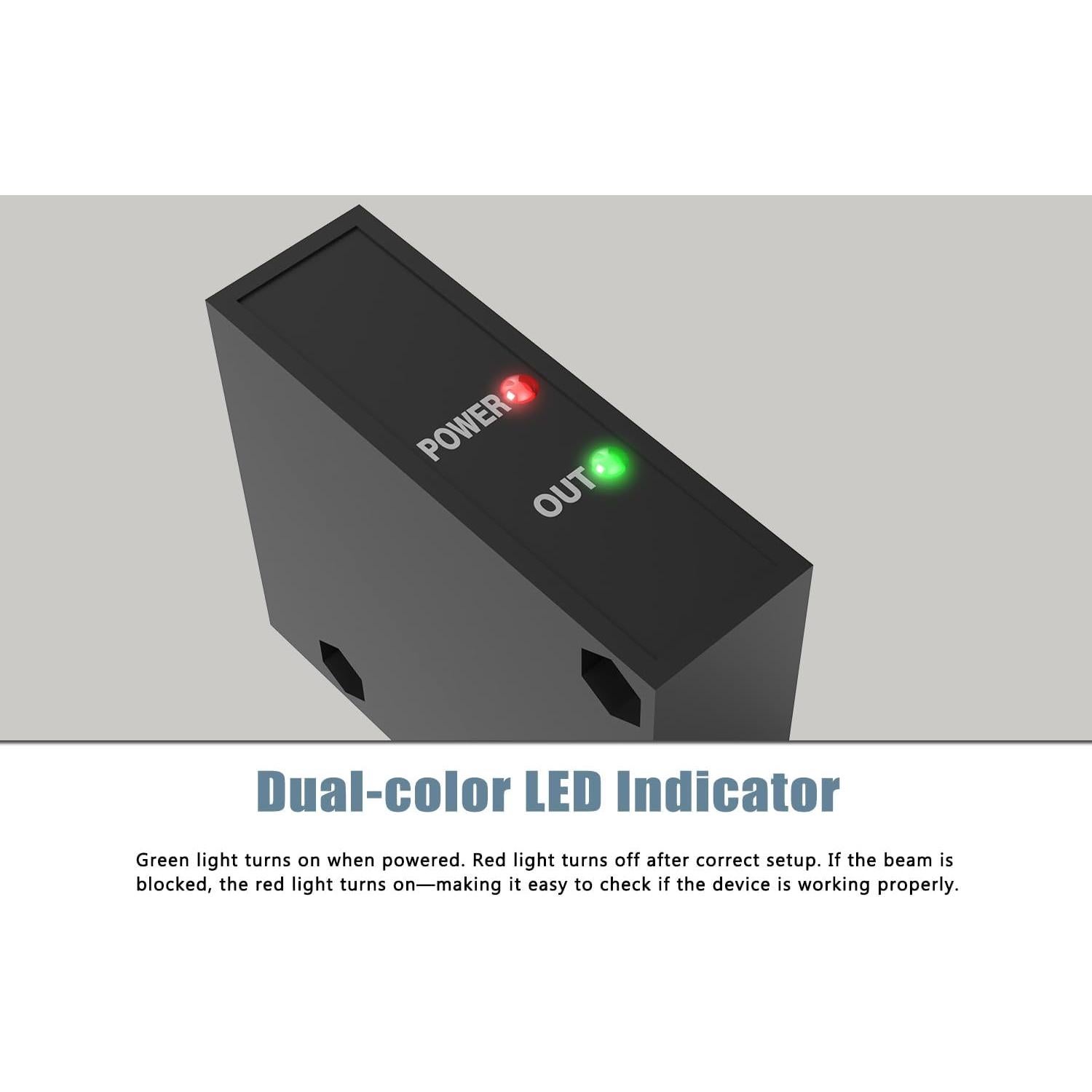 Sensor Fotoeléctrico Retro-Reflectante Blütezeit 12m Montaje Pared