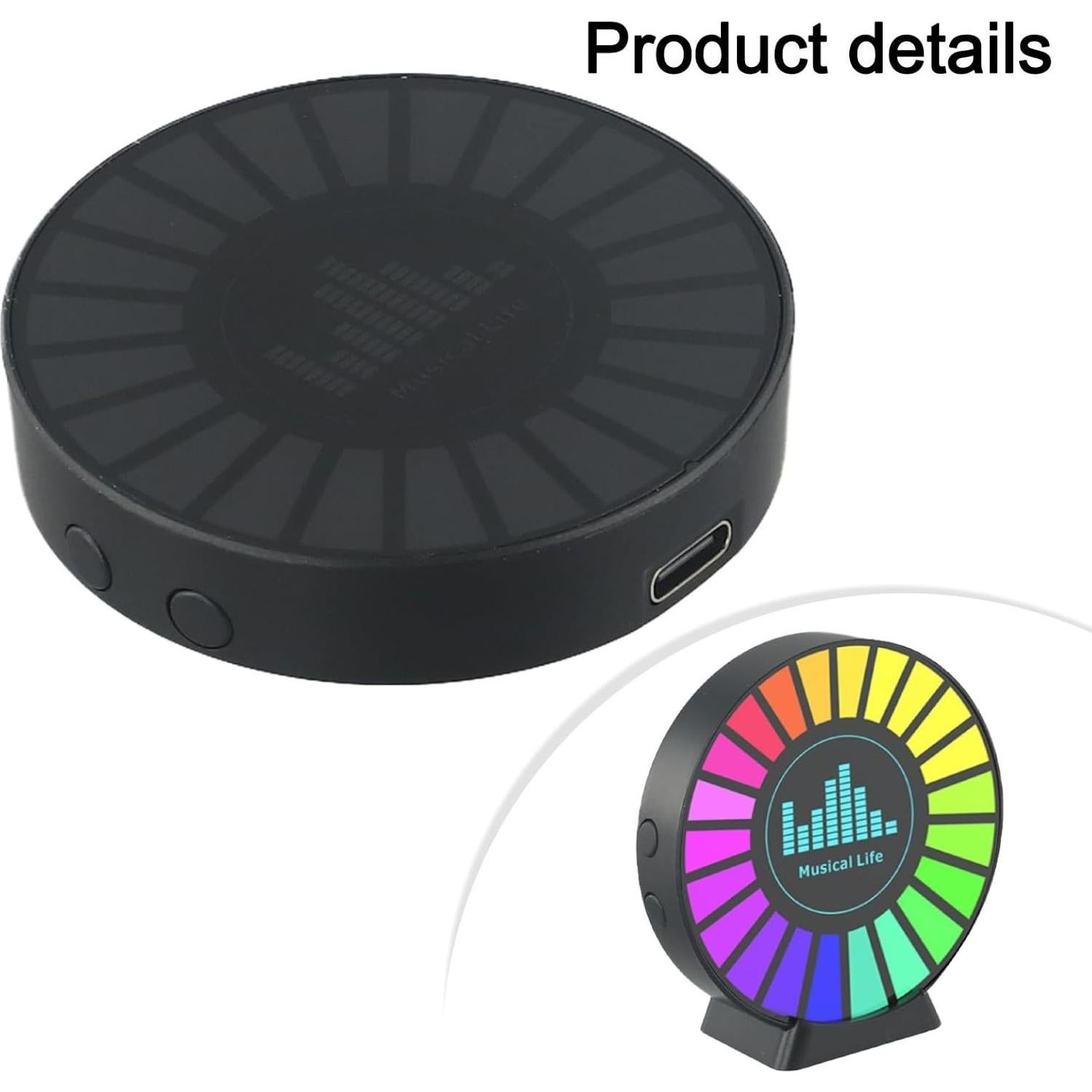 Sensor de Ruido y Vibración JSDZ 2K HD con Luz RGB