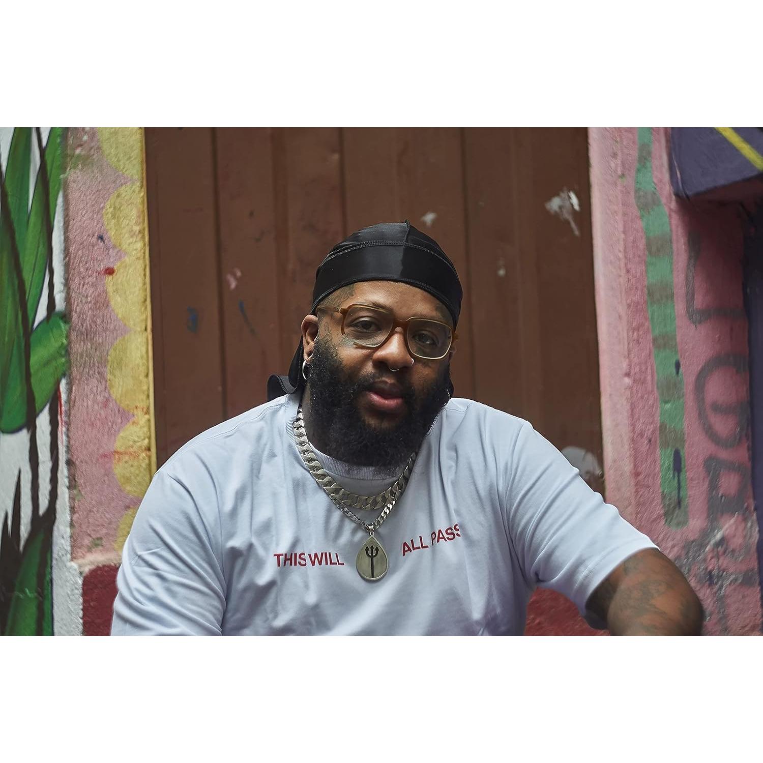 Paquete de 2 Durag Silky Forcewave para Hombres - Negro