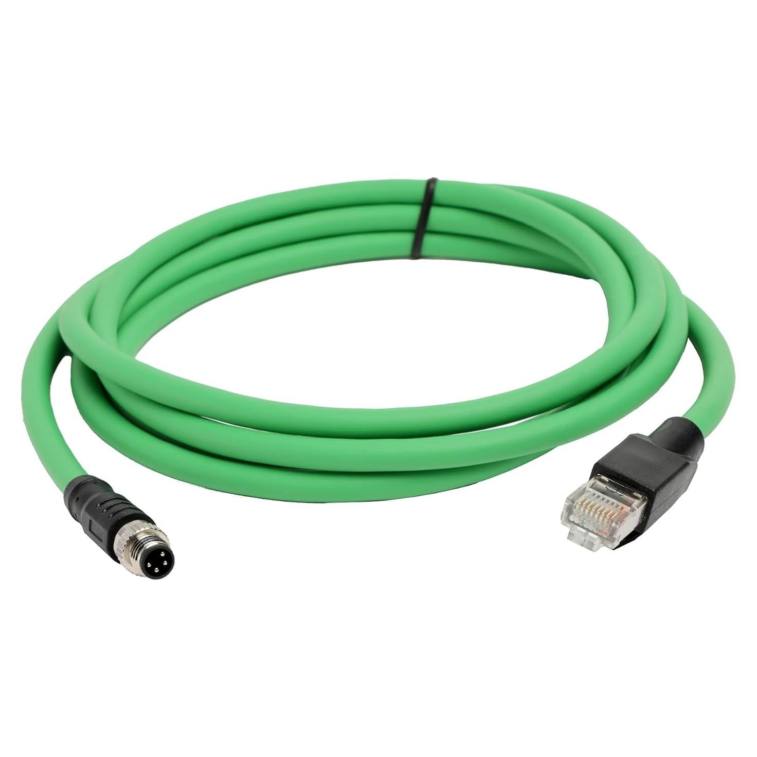Cable de red M8 4Pin A-Codificado a RJ45 Beckhoff 2M Cat5e