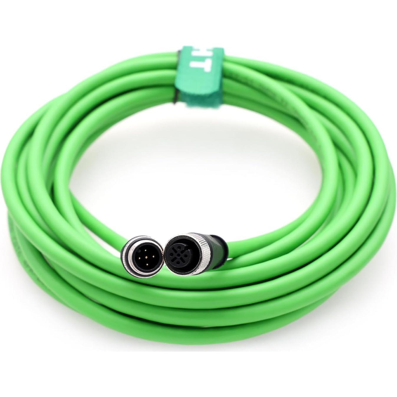 Cable Ethernet M12 HangTon 5M Blindado Impermeable CAT6