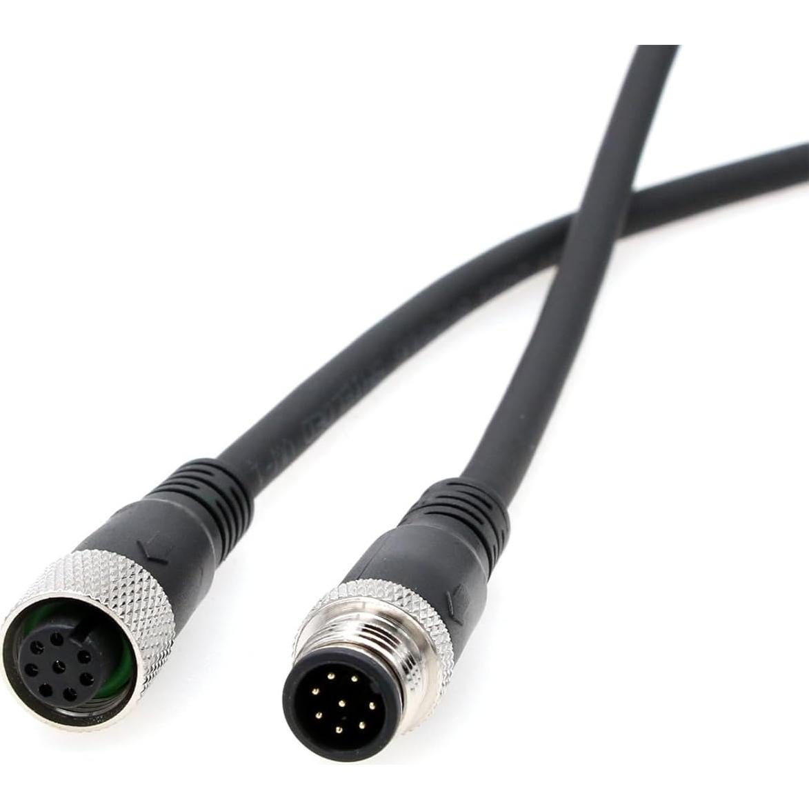 Cable M12 A Coded 8 Pines Hembra a Macho 25m HangTon Connect