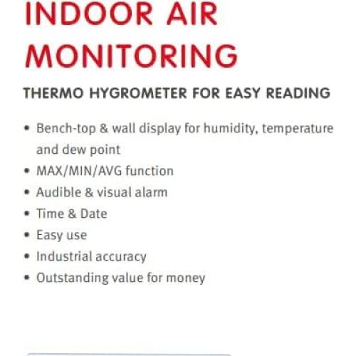 Termómetro Higrómetro Digital Rotronic HD1 - Pantalla LCD con Alarma