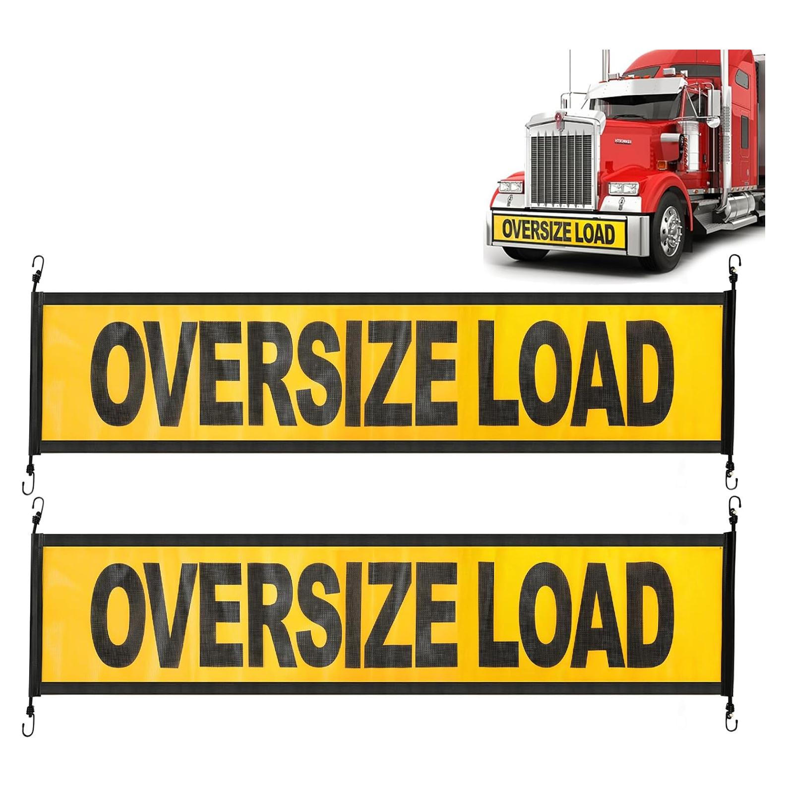 Carteles de Carga Sobredimensionada Titelogic - Paquete de 2