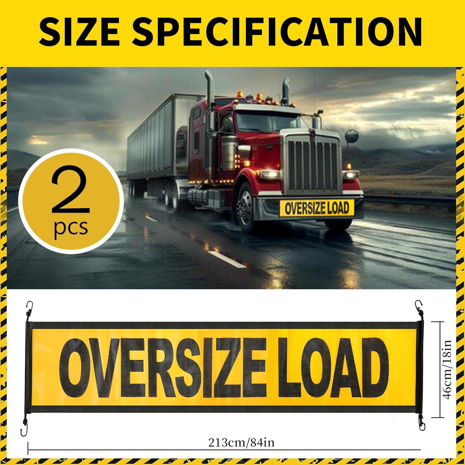 Carteles de Carga Sobredimensionada Titelogic - Paquete de 2