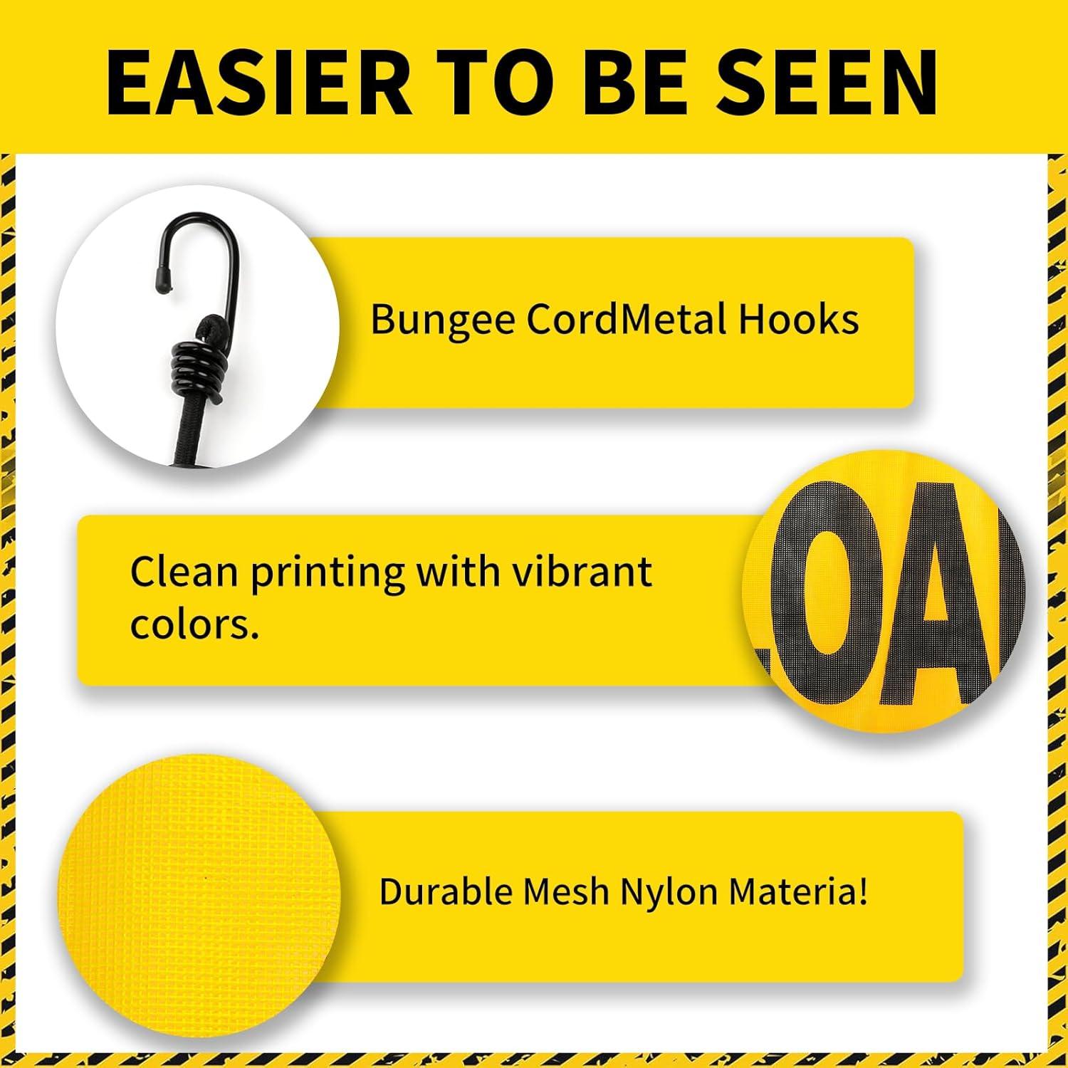 Carteles de Carga Sobredimensionada Titelogic - Paquete de 2