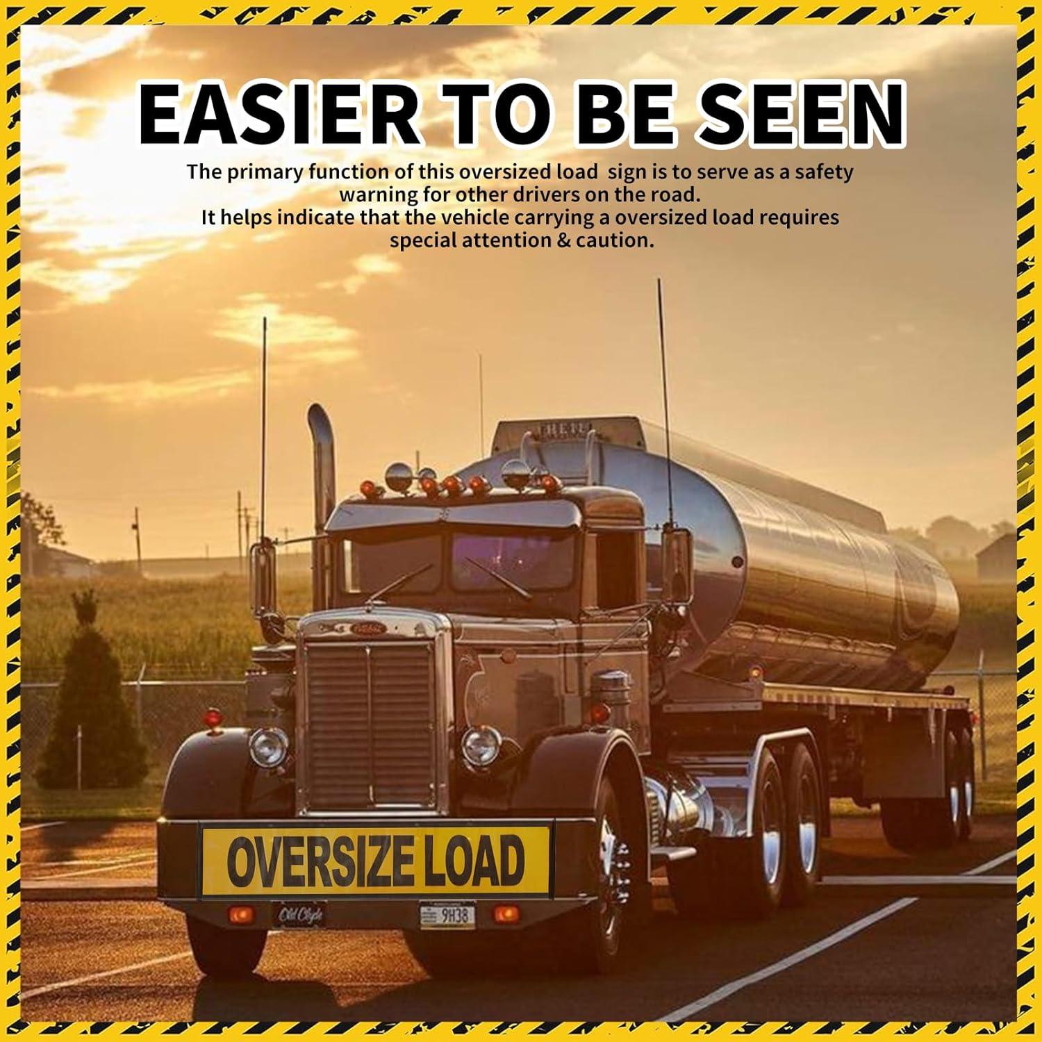 Carteles de Carga Sobredimensionada Titelogic - Paquete de 2