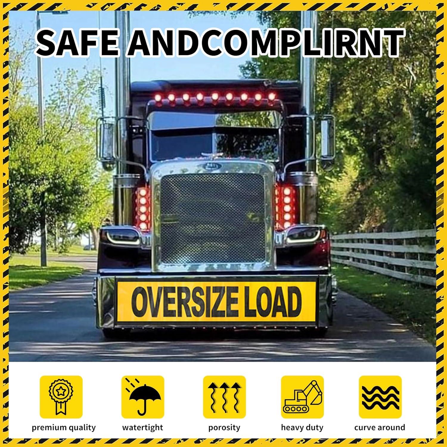 Carteles de Carga Sobredimensionada Titelogic - Paquete de 2