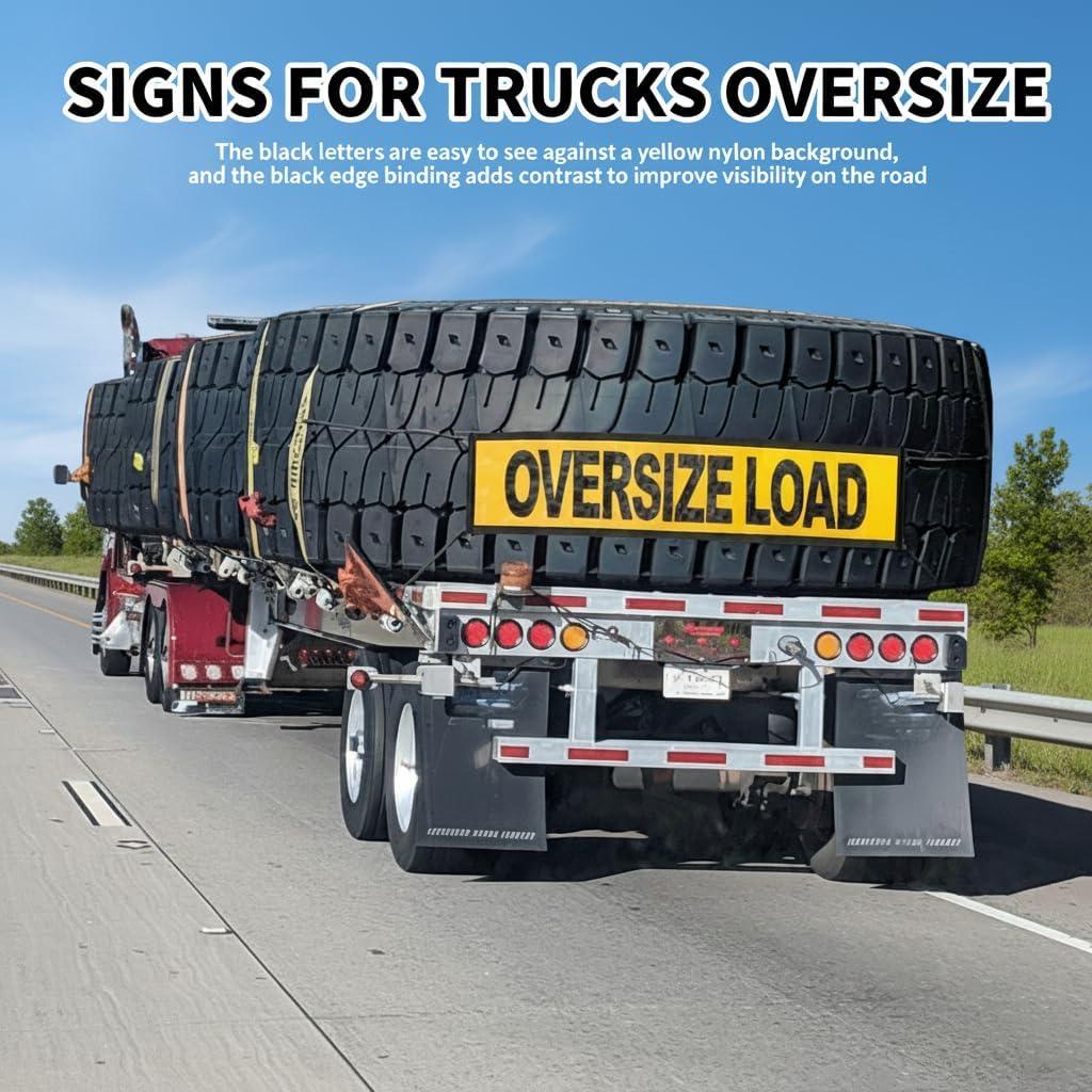 Carteles de Carga Sobredimensionada Titelogic - Paquete de 2