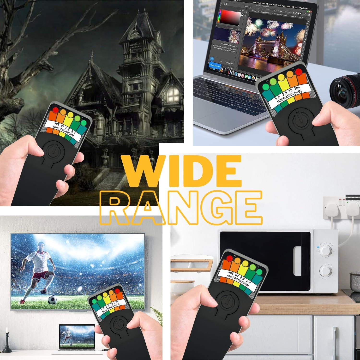 Detector de Campo Electromagnético EMF Portátil para Caza de Fantasmas