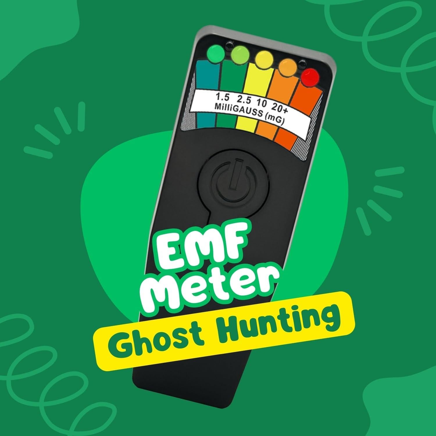 Detector de Campo Electromagnético EMF Portátil para Caza de Fantasmas