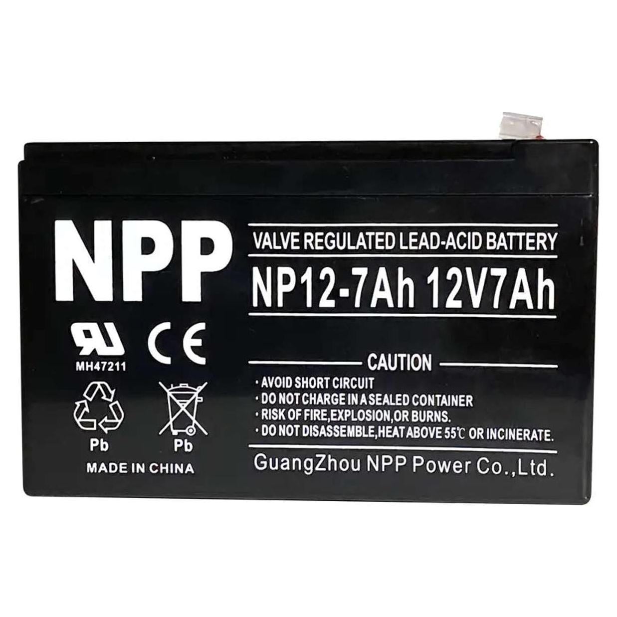 Batería Sello de Plomo Ácido 12V 7Ah Ghost Controls AXBT