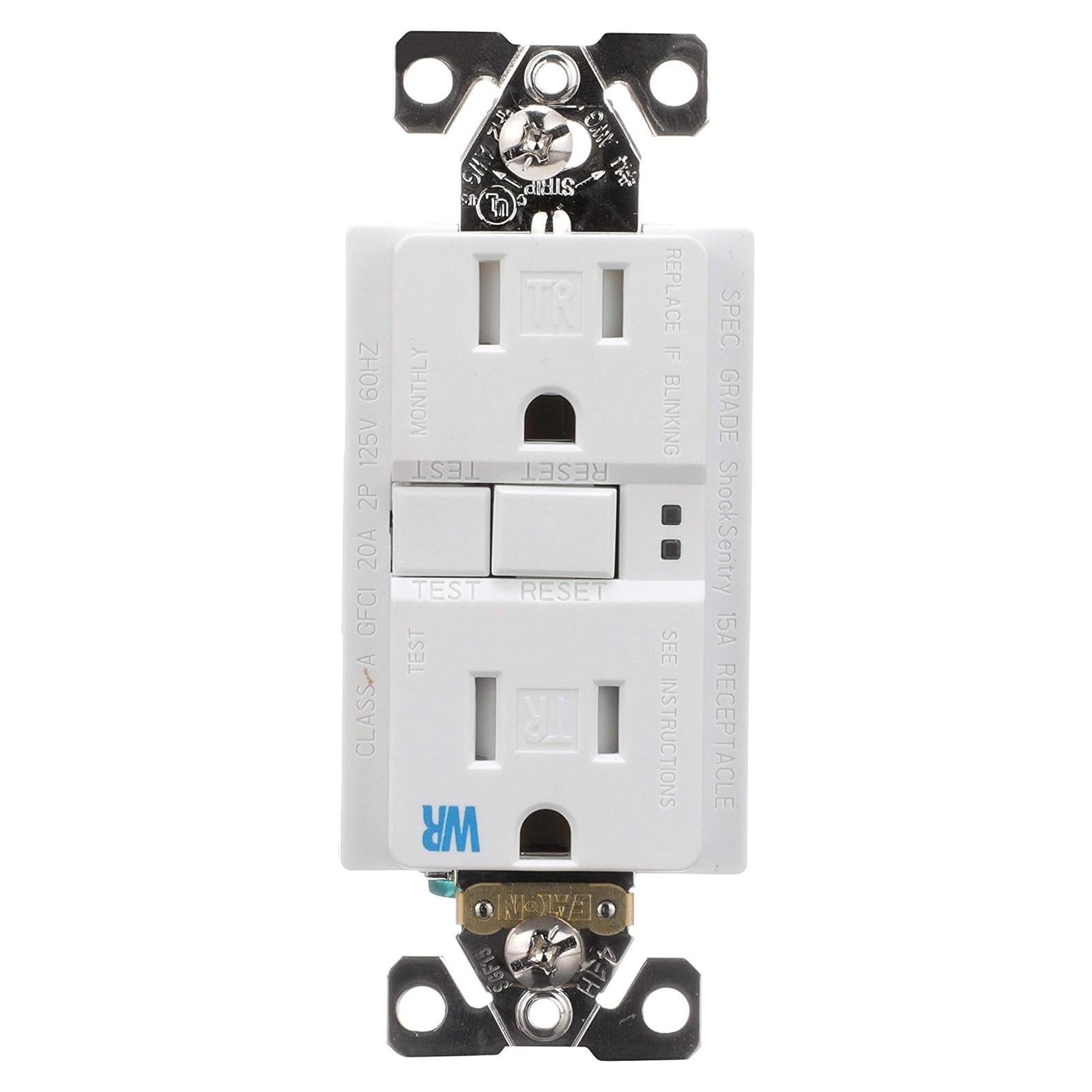 Receptáculo Dúplex GFCI Eaton TWRSGF15W 15A 120V Resistente Climas