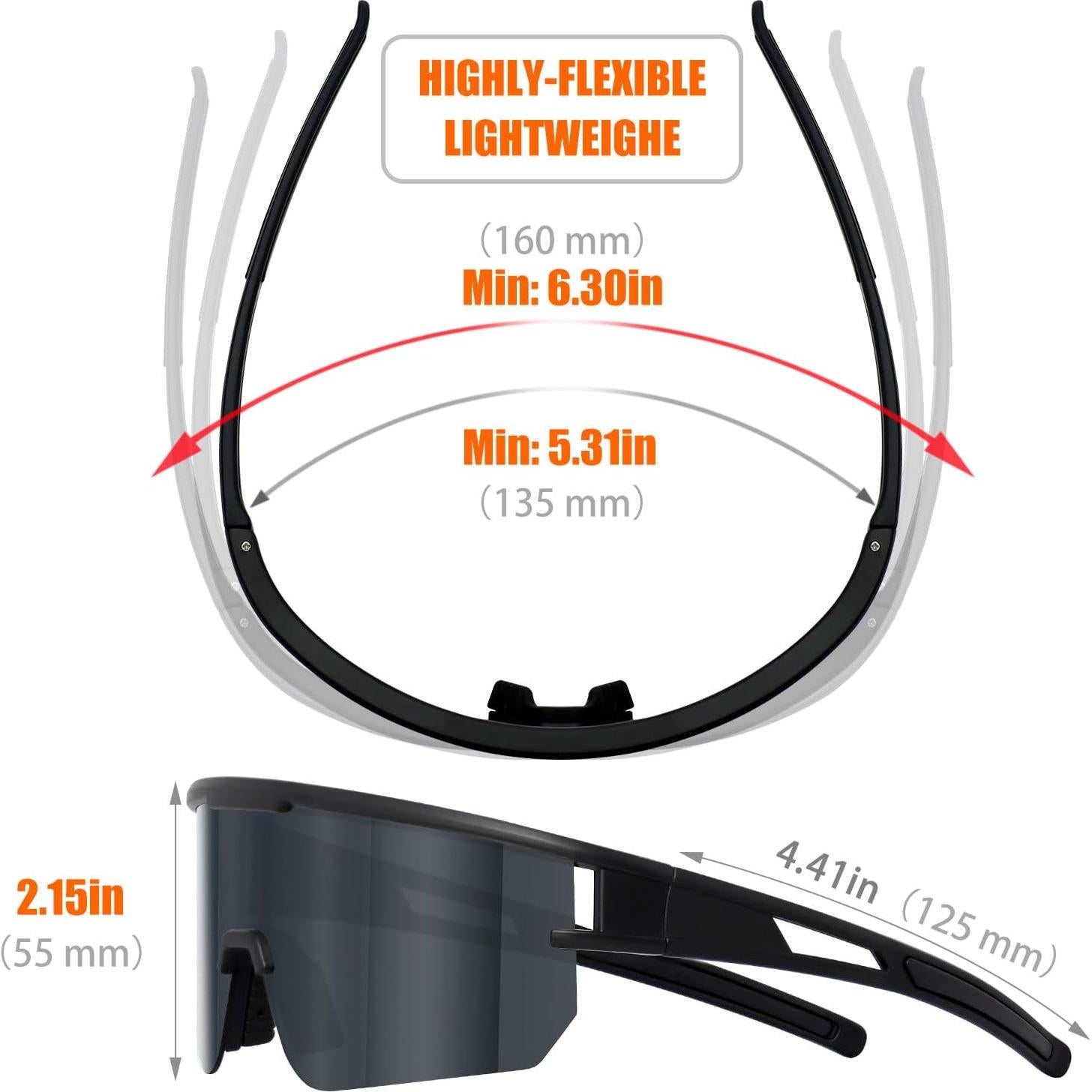 Gafas de ciclismo VEWOE modelo Ve-JH156 UV400 polarizadas