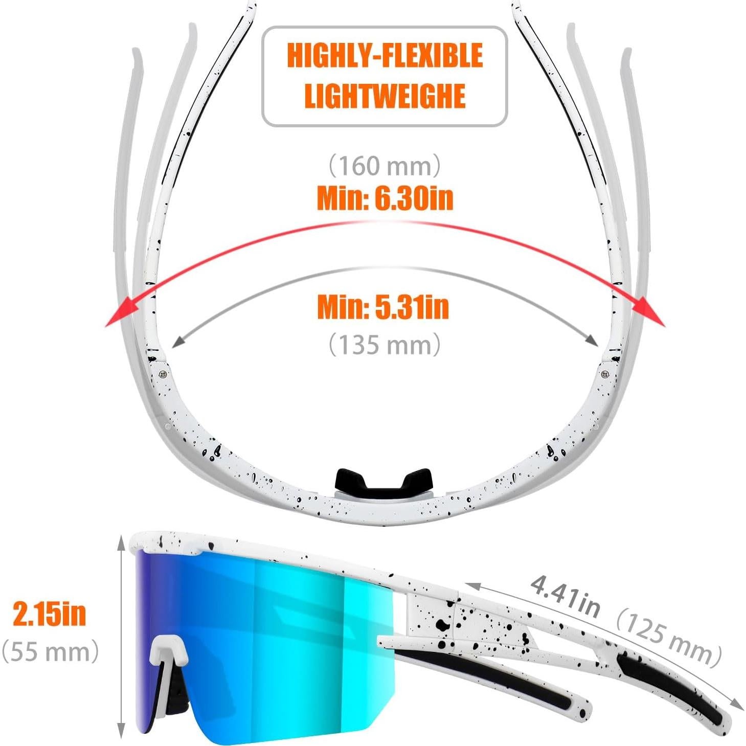 Gafas de Ciclismo VEWOE Polarizadas UV400 para Adultos
