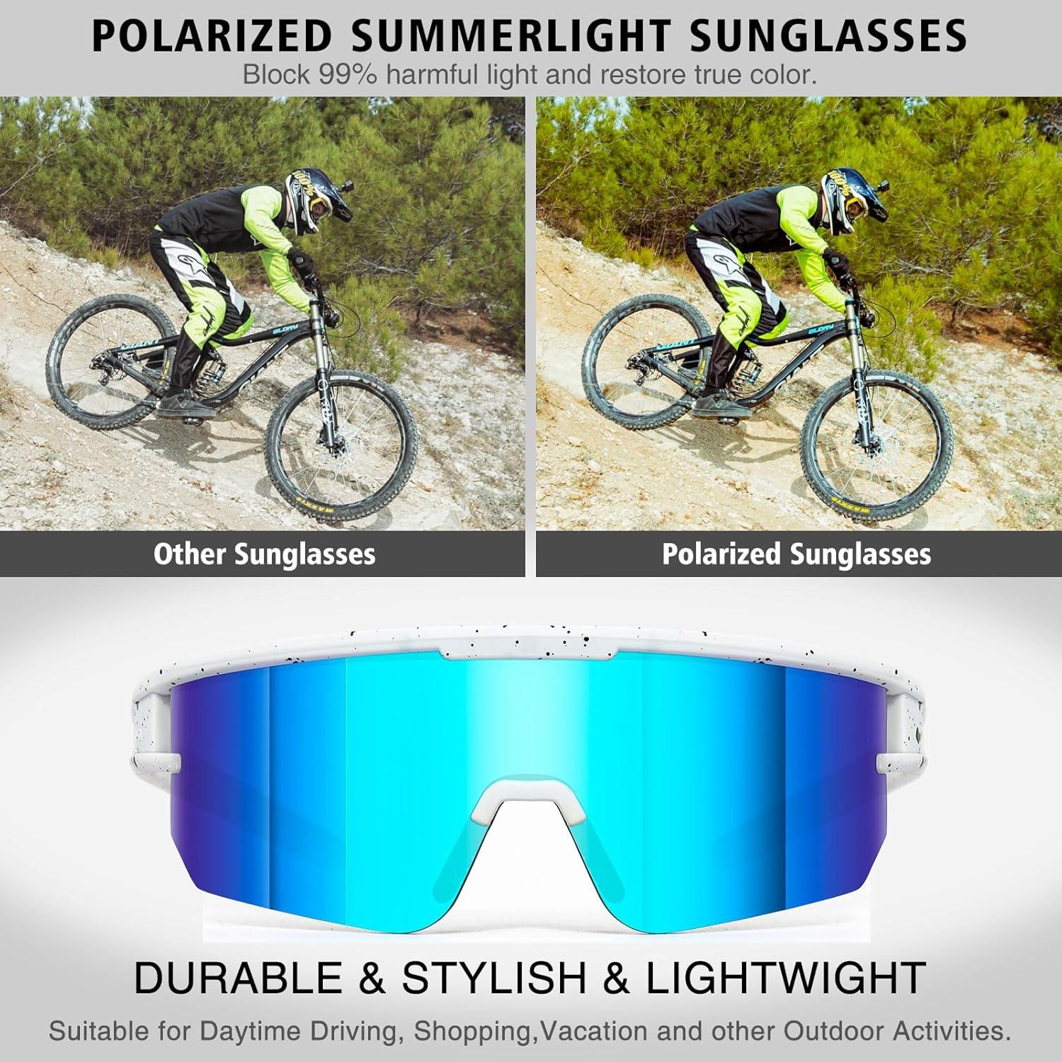 Gafas de Ciclismo VEWOE Polarizadas UV400 para Adultos