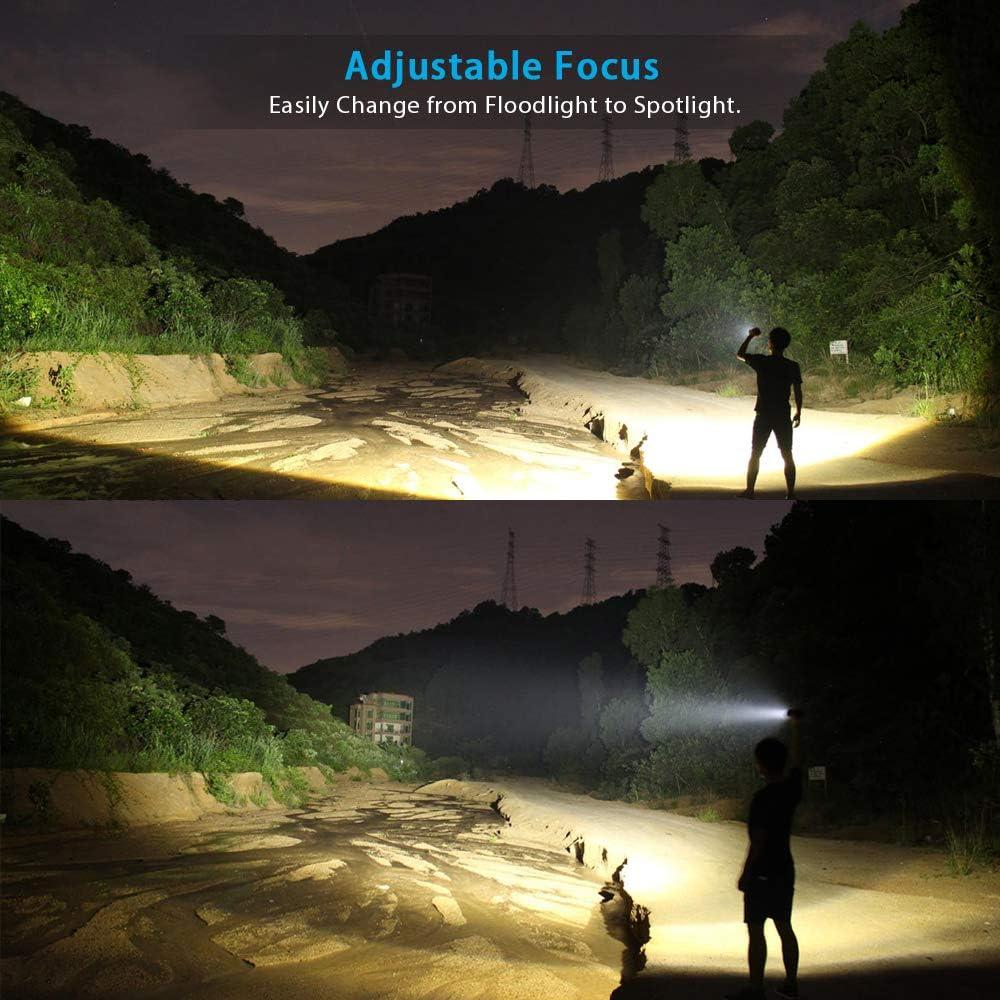 Linterna UV Spriak 2-Pack Recargable USB 7 Modos Impermeable