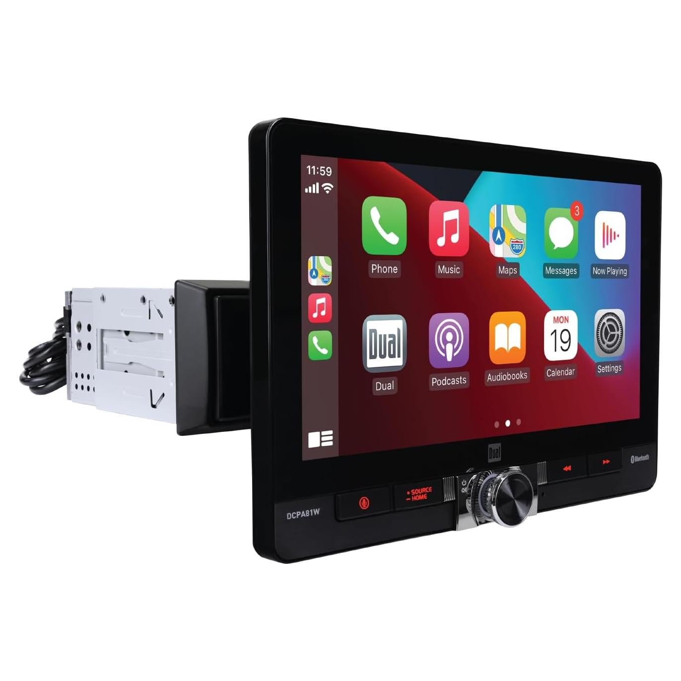 Estéreo de Coche Dual DCPA81W 8" Pantalla Táctil Bluetooth