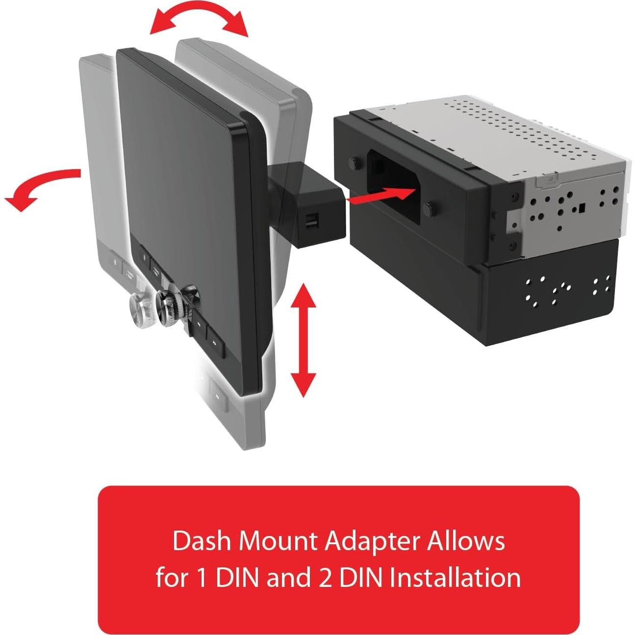 Estéreo de Coche Dual DCPA81W 8" Pantalla Táctil Bluetooth