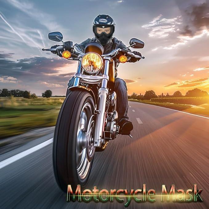 Gafas de Motocicleta Vintage con Máscara Removible - Colorido