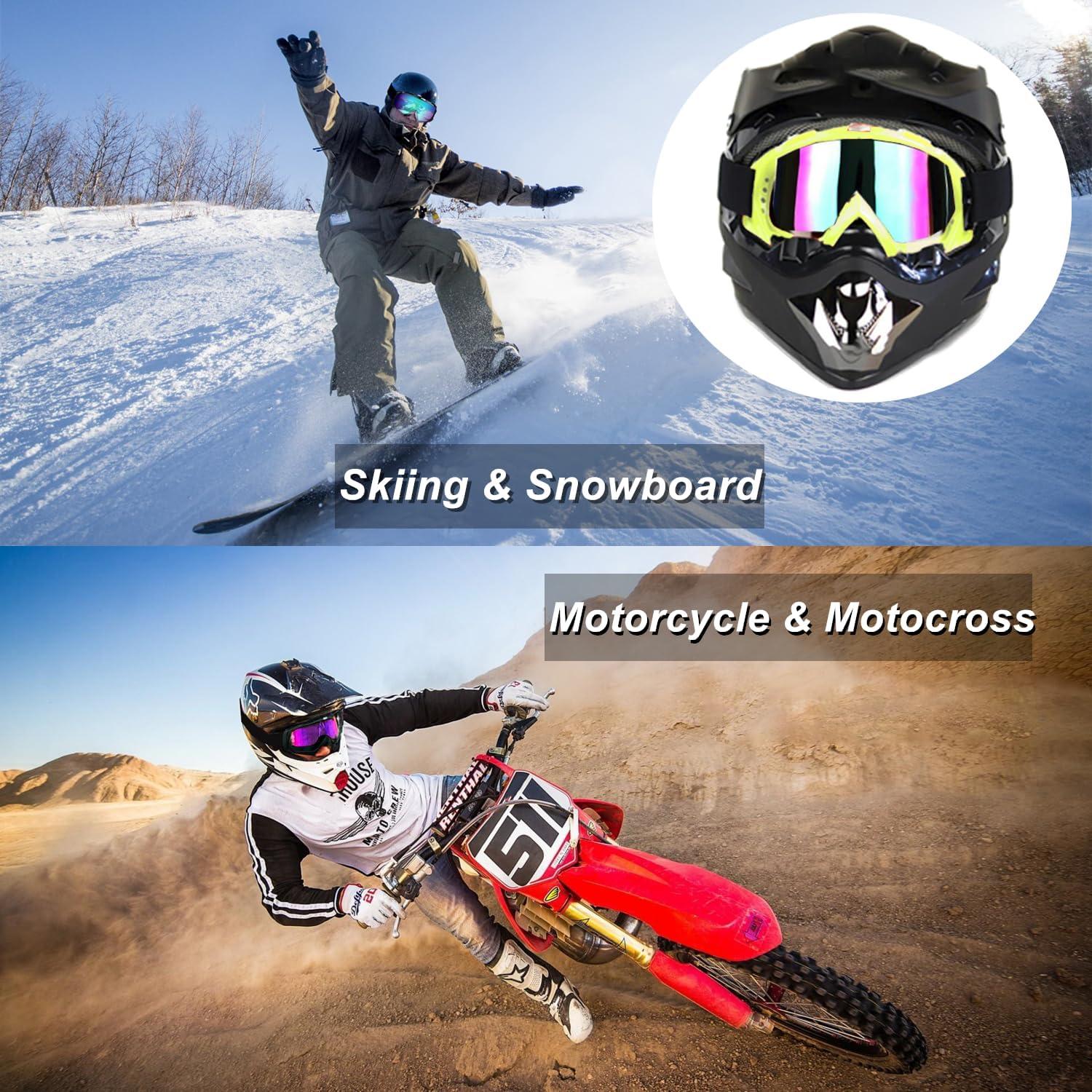 Gafas de Motocross LJDJ Lj24-06-gn Verde Lente Clara