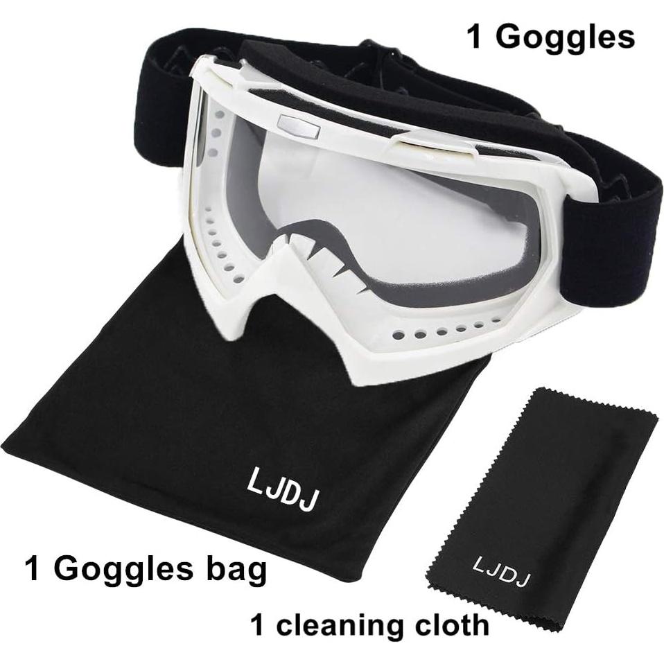 Gafas de Motocicleta LJDJ 026BK Anti-UV Ajustables