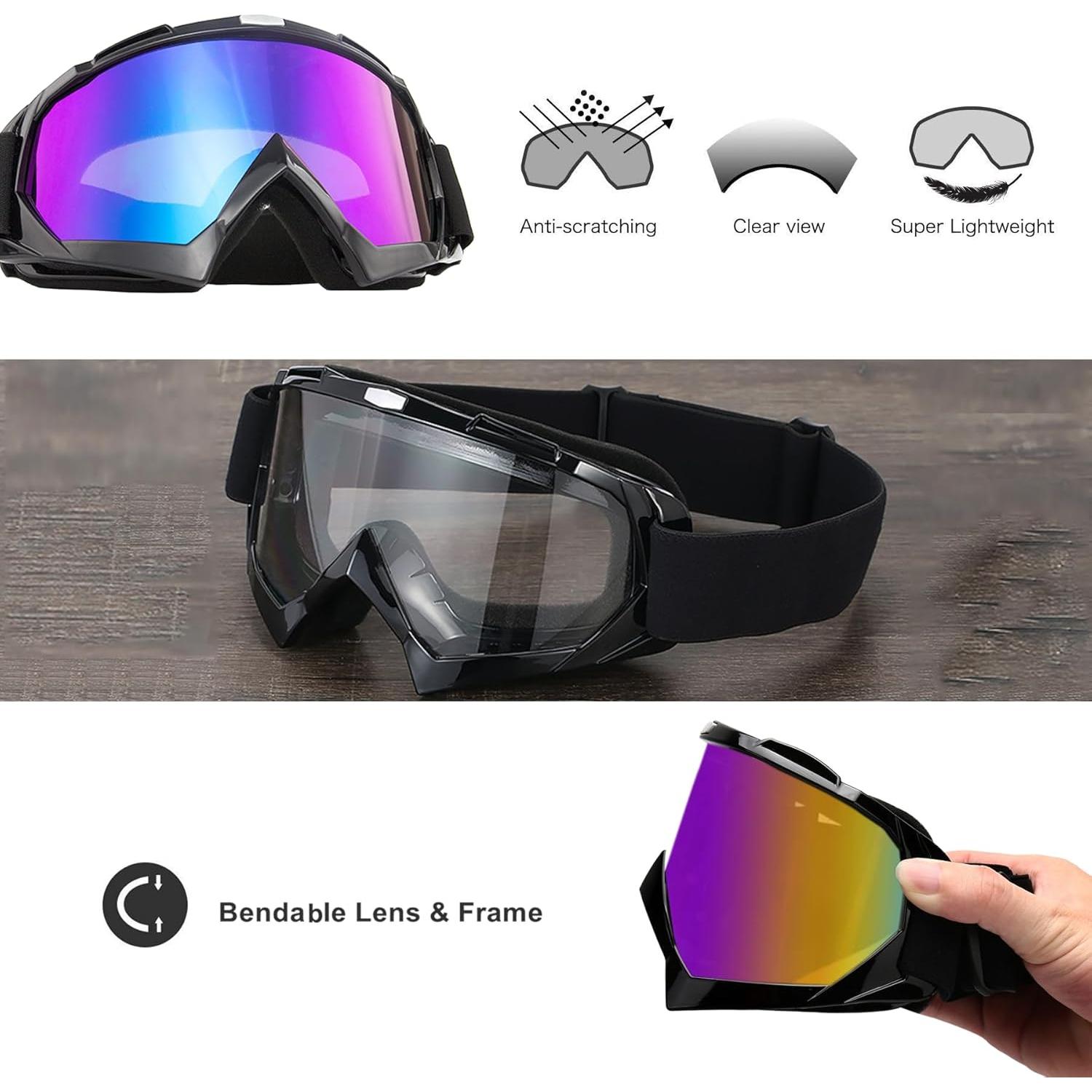 Gafas de Motocross LJDJ Lj24-06 con Lentes UV y Antivaho