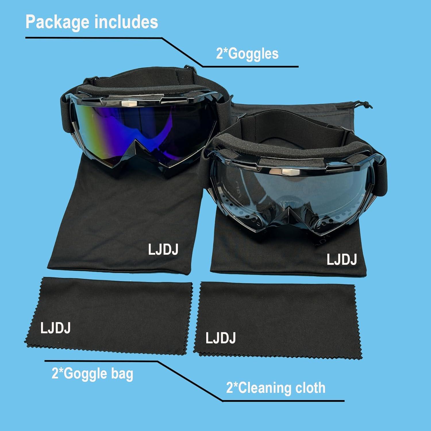 Gafas de Motocross LJDJ Lj24-06 con Lentes UV y Antivaho