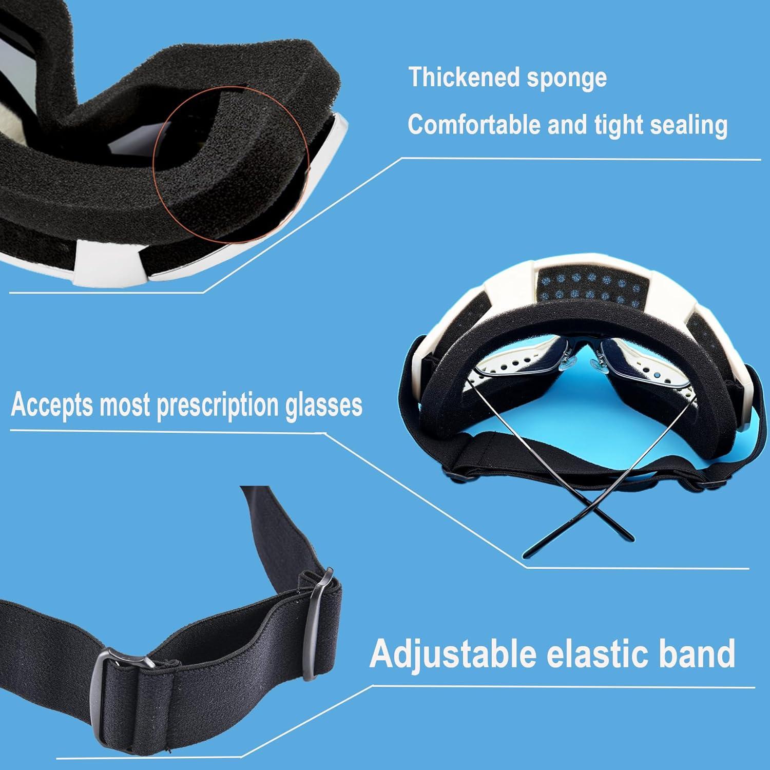 Gafas de Motocross LJDJ Lj24-06-wh A prueba de viento