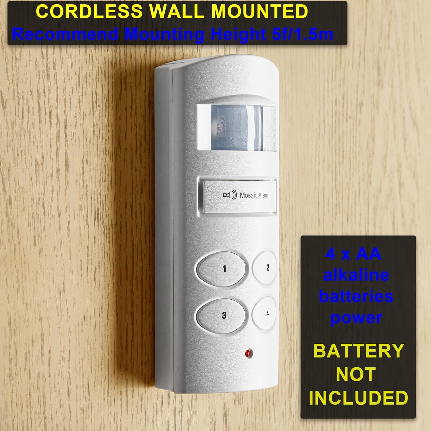 Alarma de Movimiento Mosaic MA20 135dB Inalámbrica USB