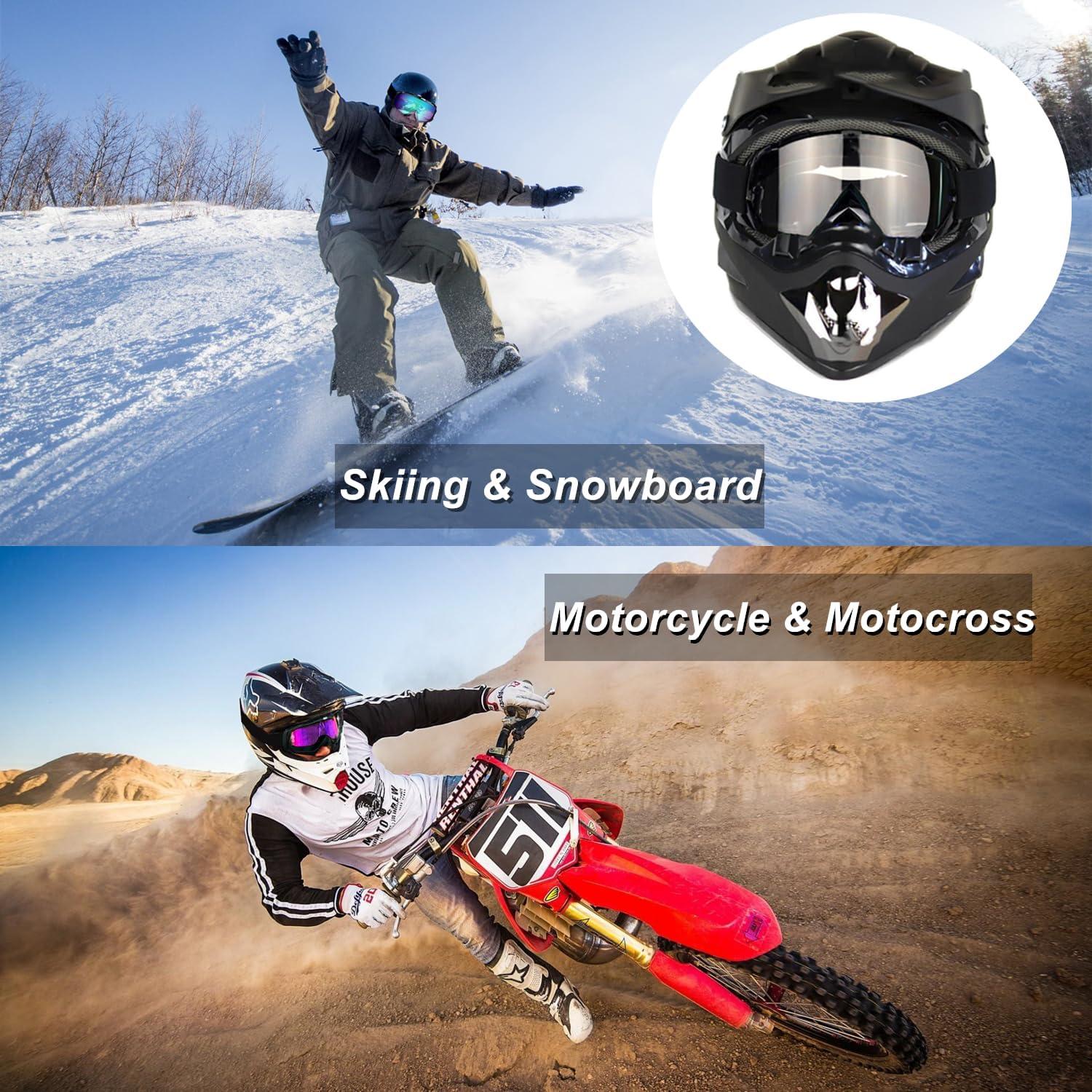 Gafas de motocross LJDJ modelo LJ24-06-BT a prueba de viento