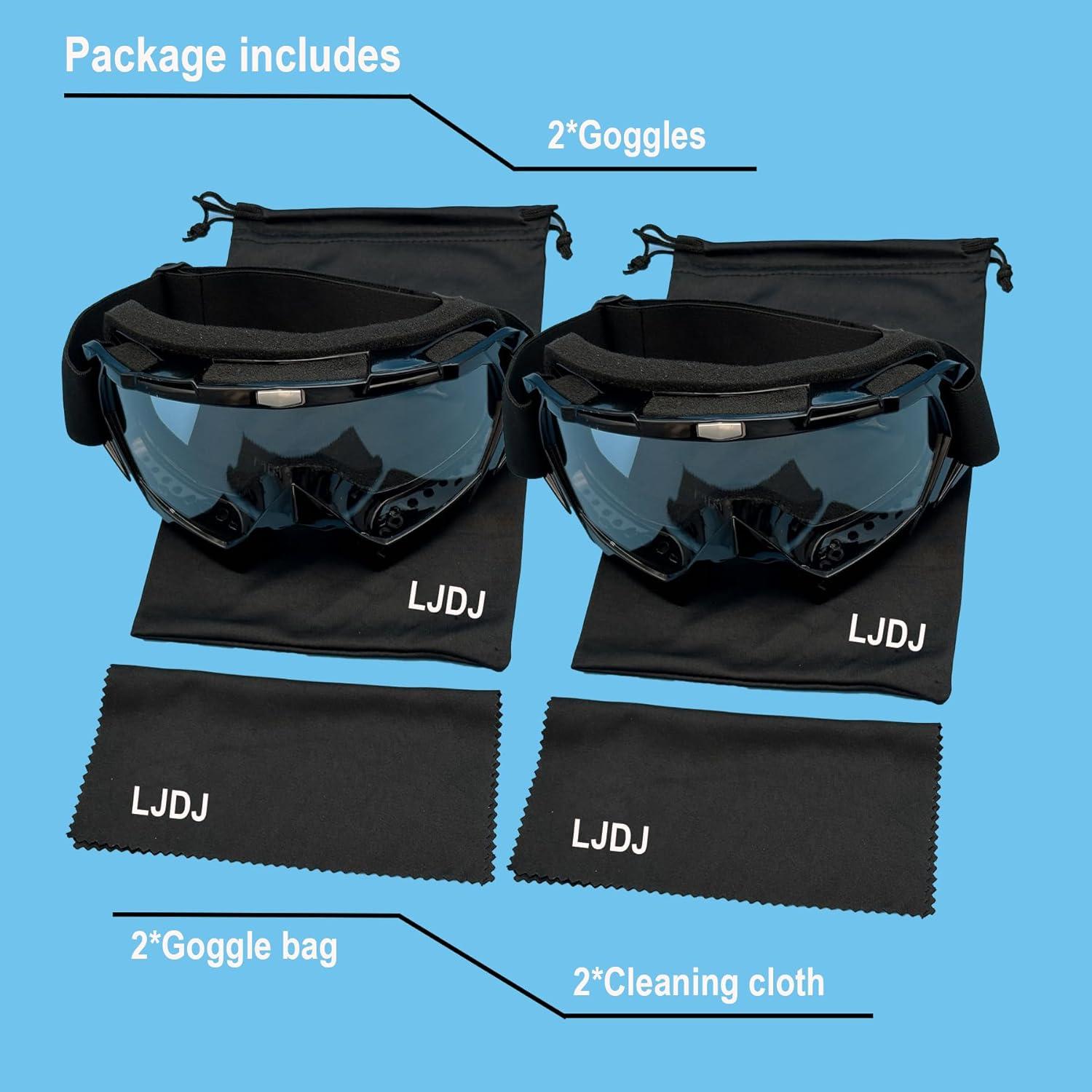 Gafas de motocross LJDJ modelo LJ24-06-BT a prueba de viento