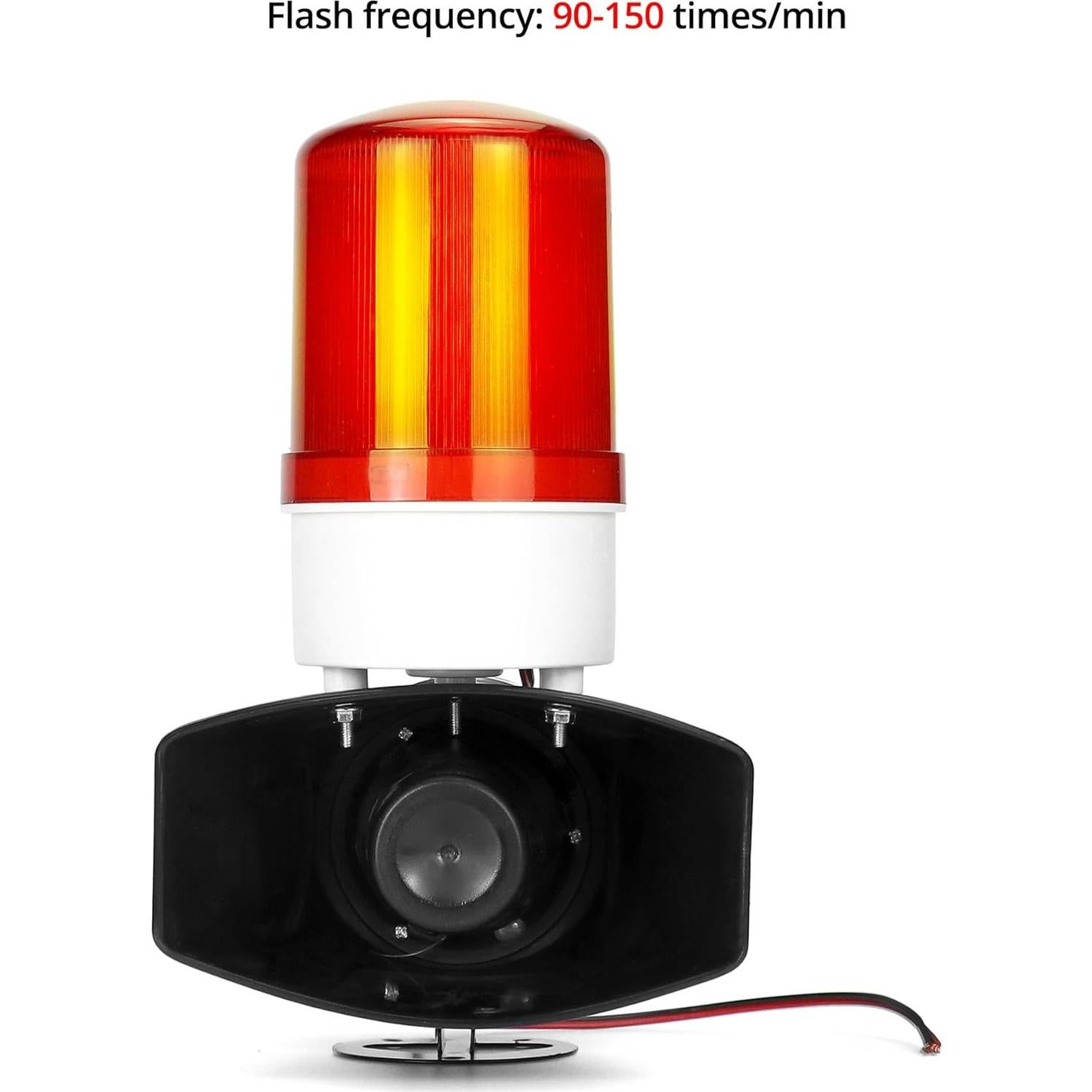 Alarma de Sonido y Luz QWORK 115dB LED 60W para Emergencias