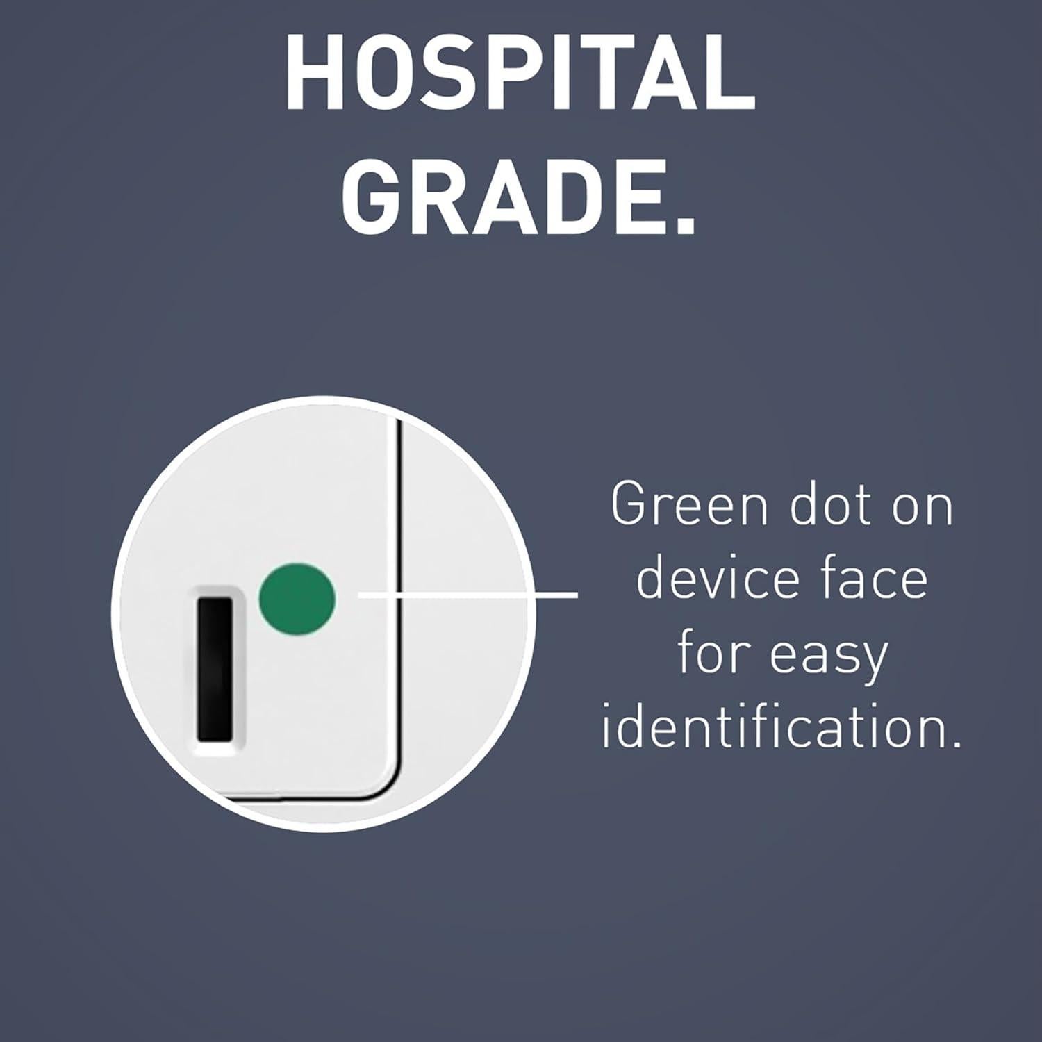 Toma GFCI Legrand 2097HGW 20A Grado Hospitalario Blanco