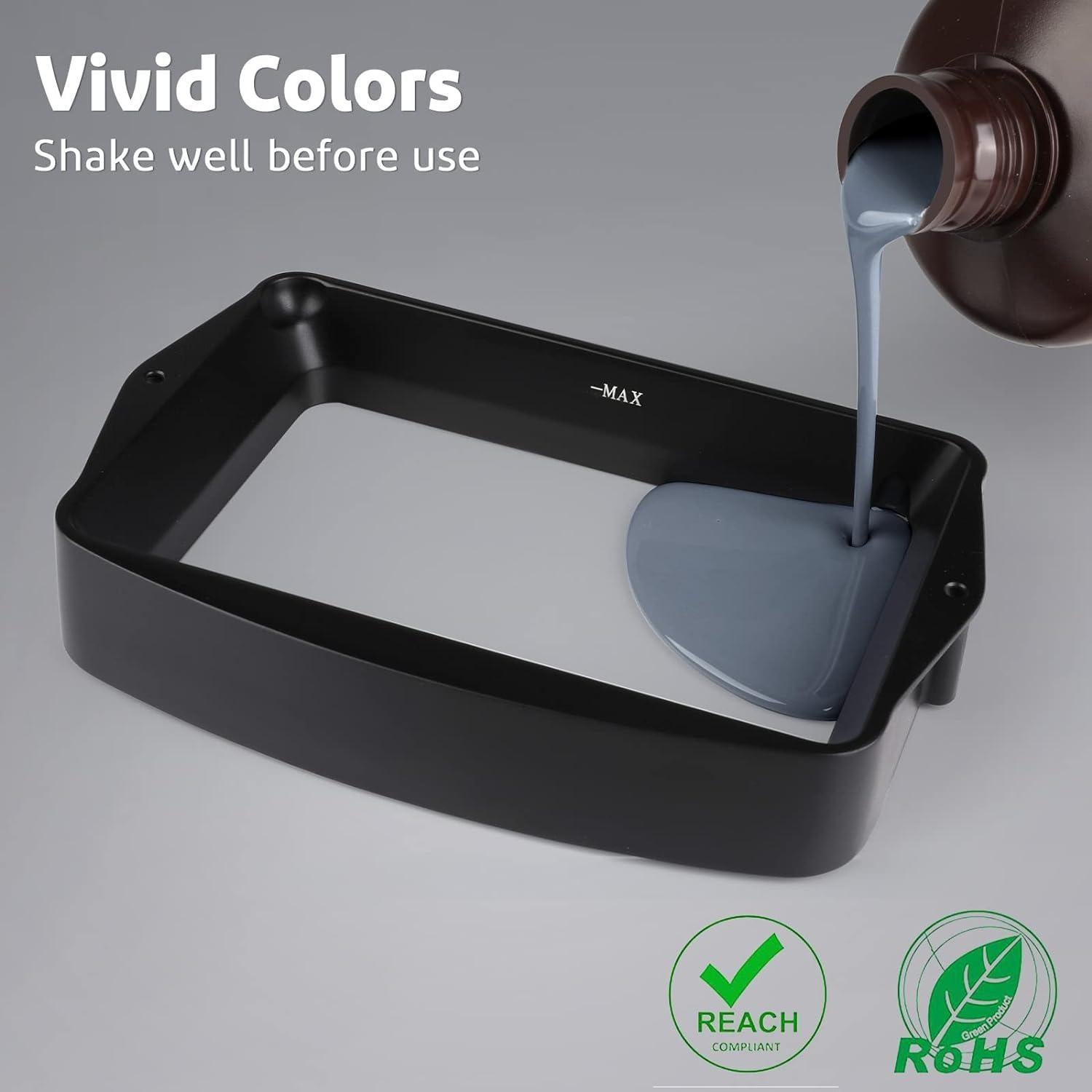 Resina 3D ELEGOO Lavable 1000g Humo Blanco 8K UV-LCD