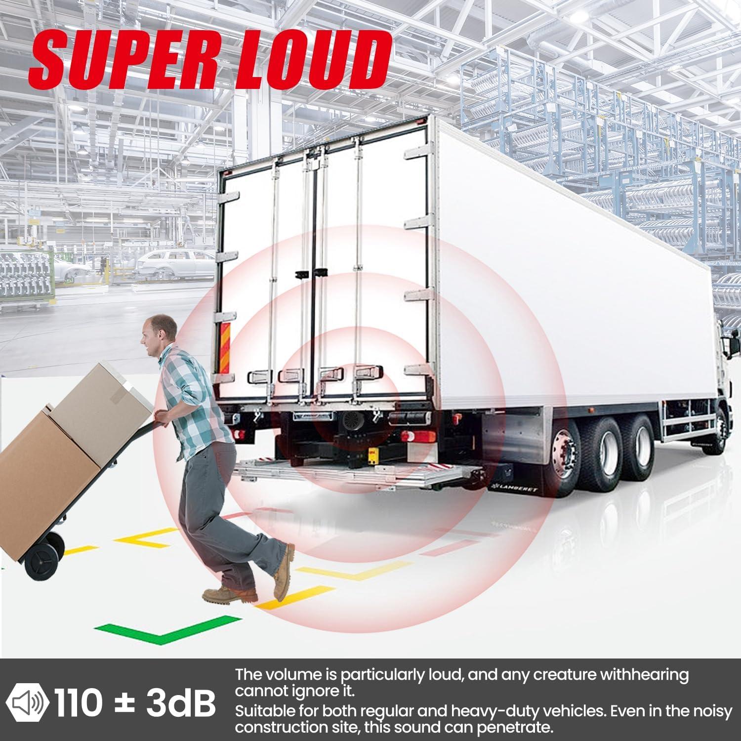 Alarma de Respaldo MIRKOO 110dB 12V-80V CC Impermeable