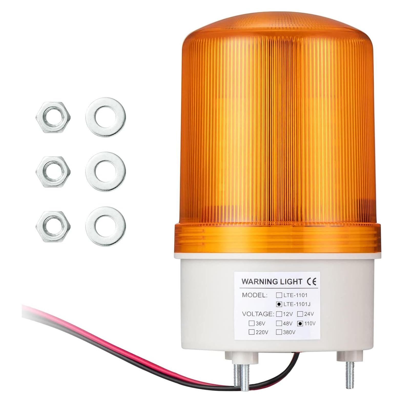 Lámpara de Alarma de Señal Industrial GKEEMARS LTE-1101J LED Amarillo