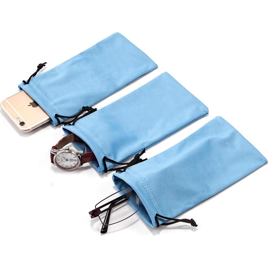 Bolsa de Gafas Triumph Vision 3 Pack Microfibra Azul