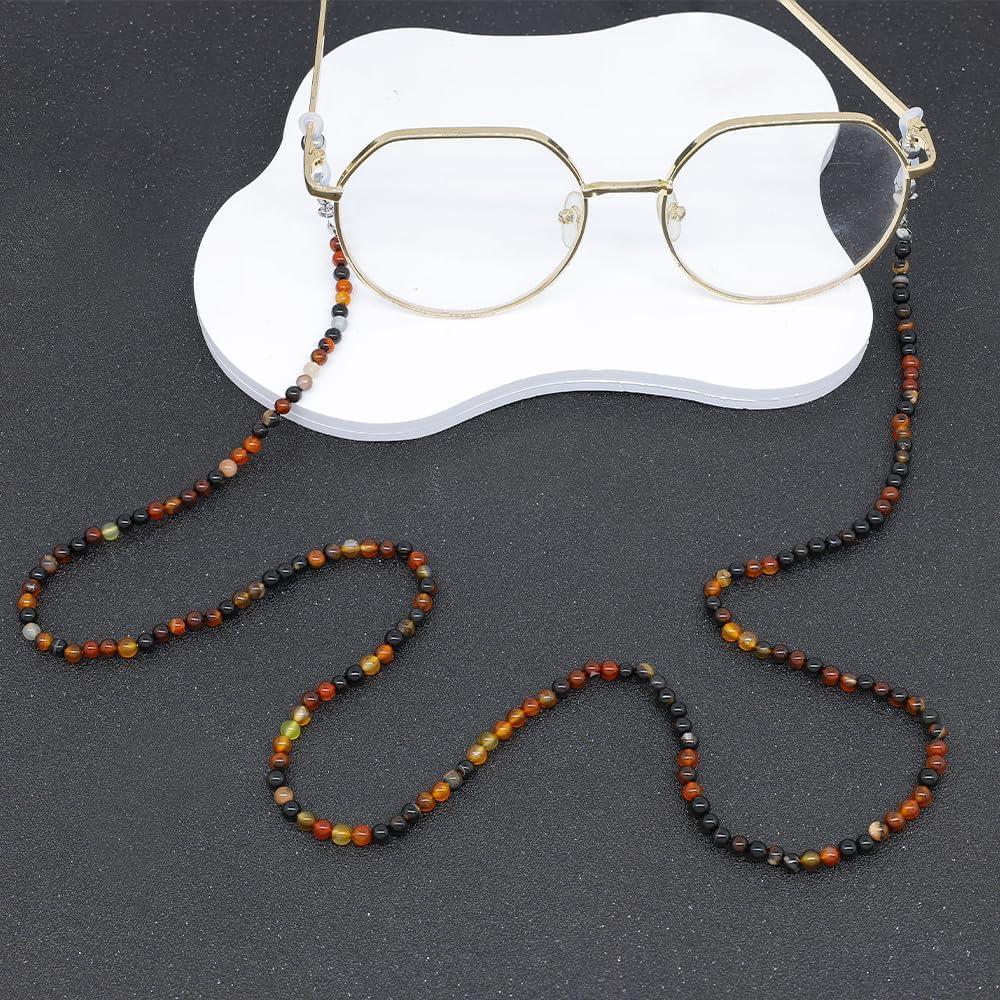 Cadena de Gafas LuReen de Ágata Oscura para Mujeres